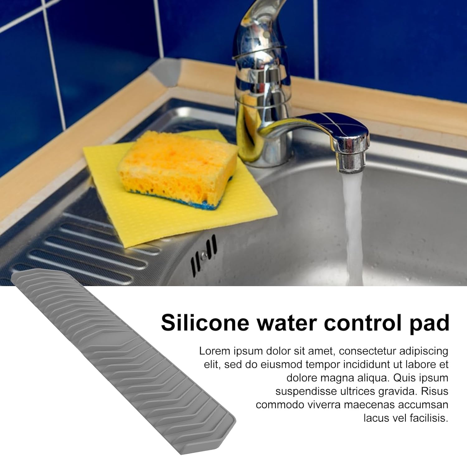 Flexible Silicone Soap Dish with Waterfall Drainage Non-Slip Multifunctional Organizer