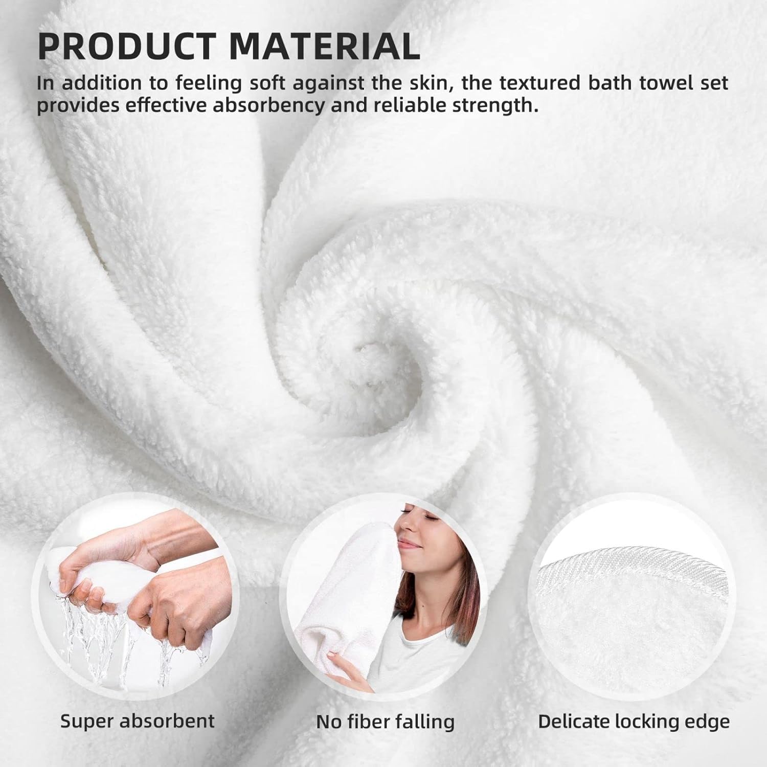 YETOUTOU Mushroom Bath Towels Set