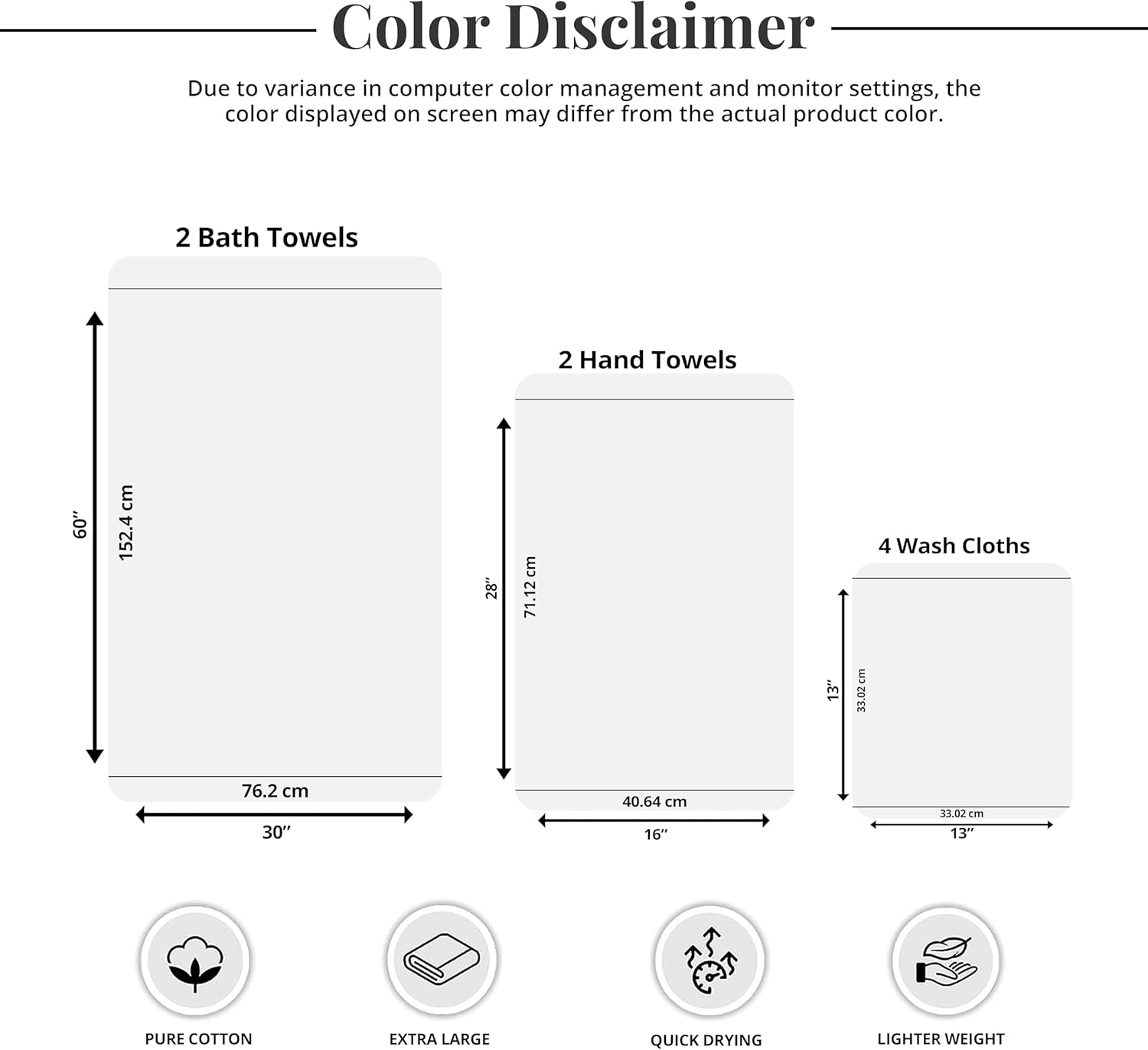 Tens Towels Pack of 8 Steel Grey Luxury Towel Set