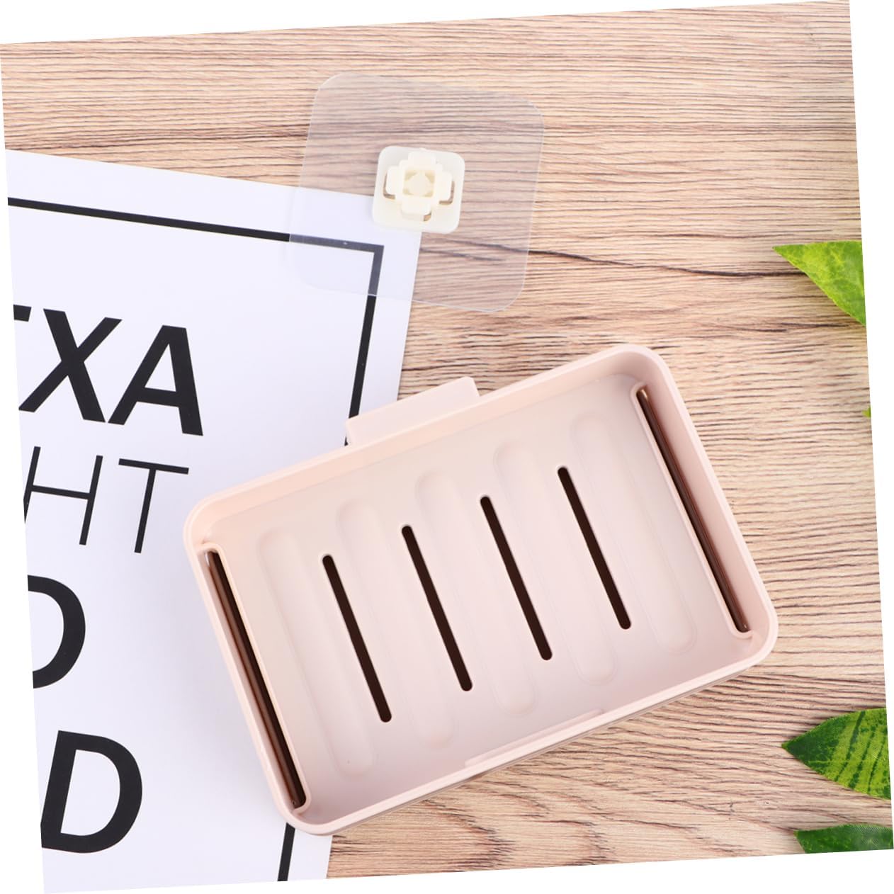 WESIEVYA Wall-Mounted Soap Dish Khaki