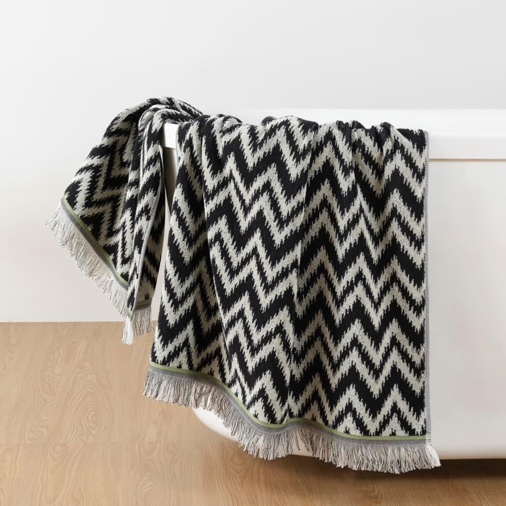 YiLUOMO 100 Cotton Bath Towel Quick Dry Ultra Soft 55 x 275
