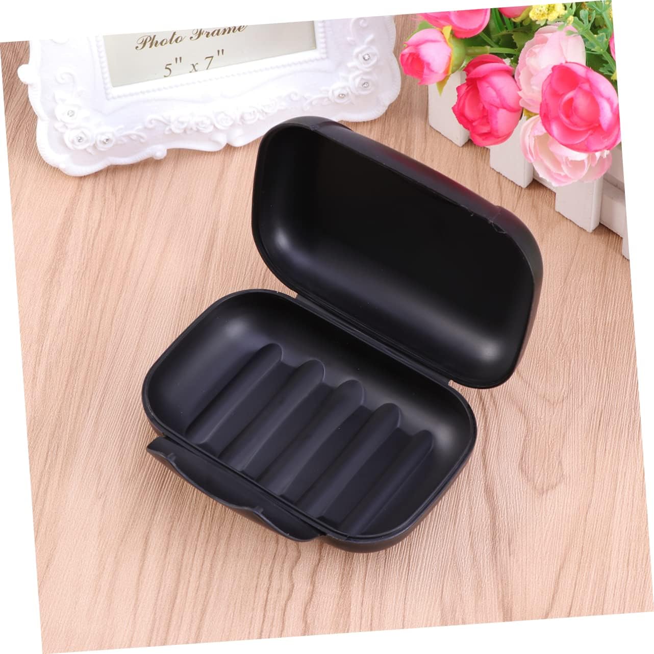 OUNONA Portable Leakproof Soap Dish with Lock for Travel Camping