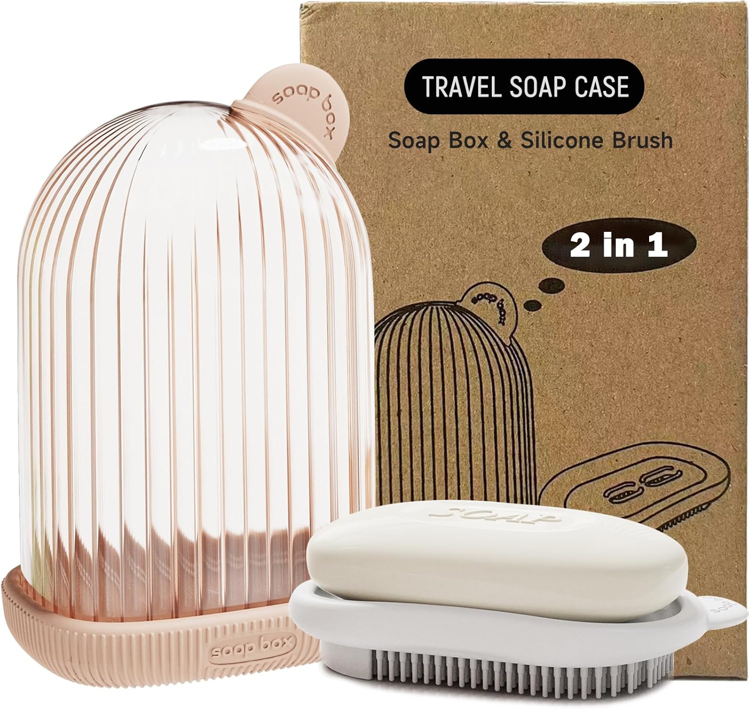 Doter Travel Soap Case with Leakproof Lid