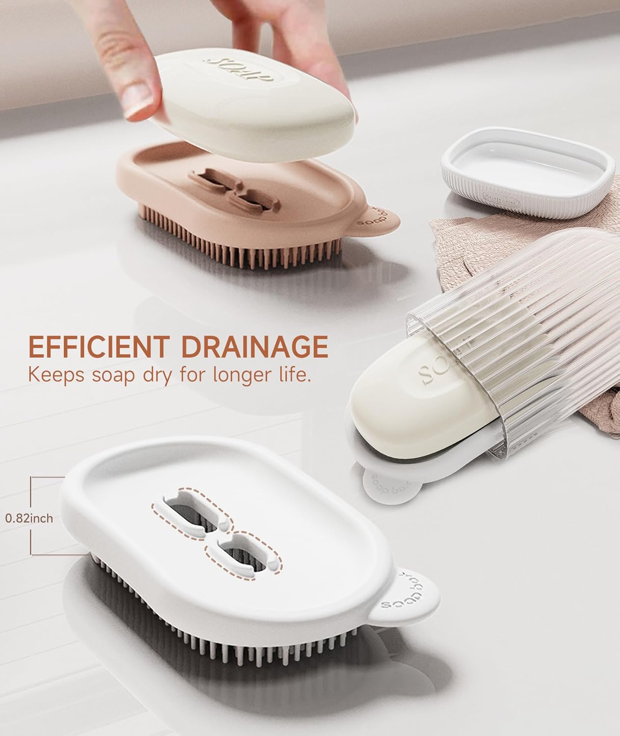 Doter Travel Soap Case with Leakproof Lid
