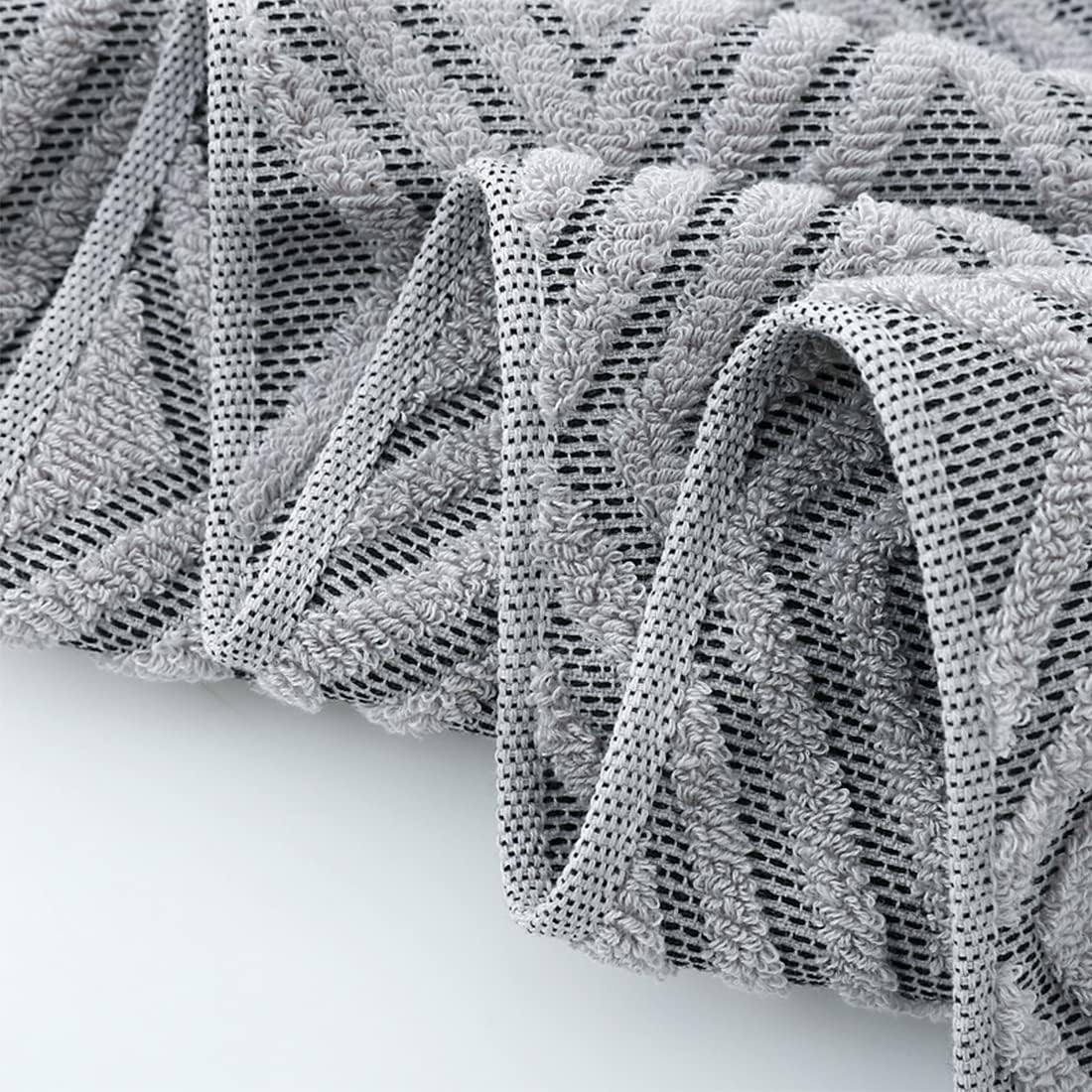 Pidada Bath Towel Diamond Pattern 100 Cotton Soft Absorbent Towel