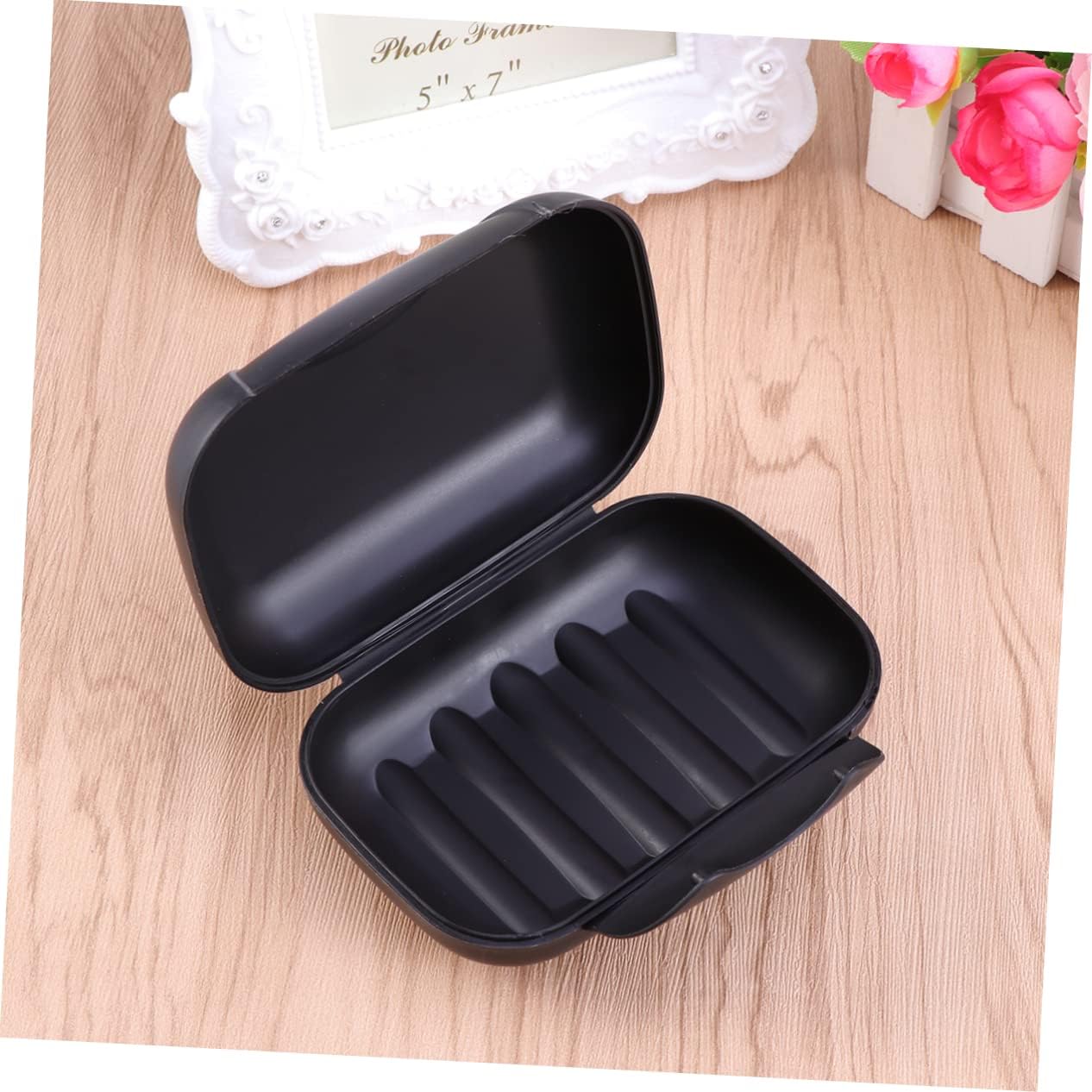 OUNONA Portable Leakproof Soap Dish with Lock for Travel Camping