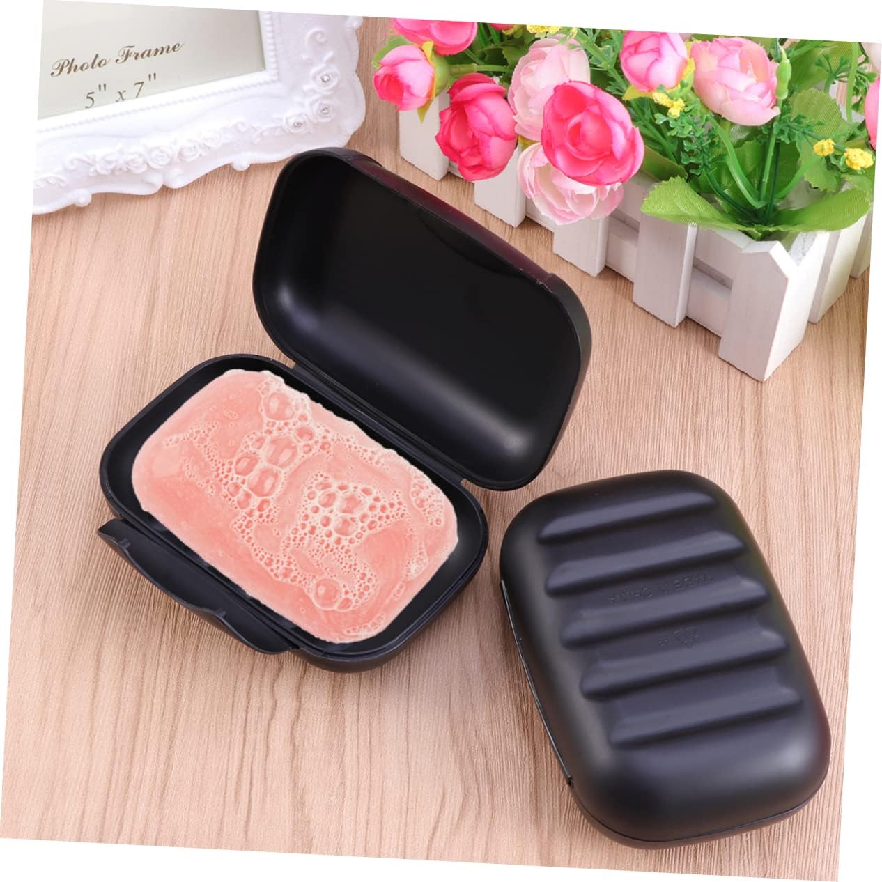 Ciieeo 2 Pack Portable Soap Dish for Travel Camping