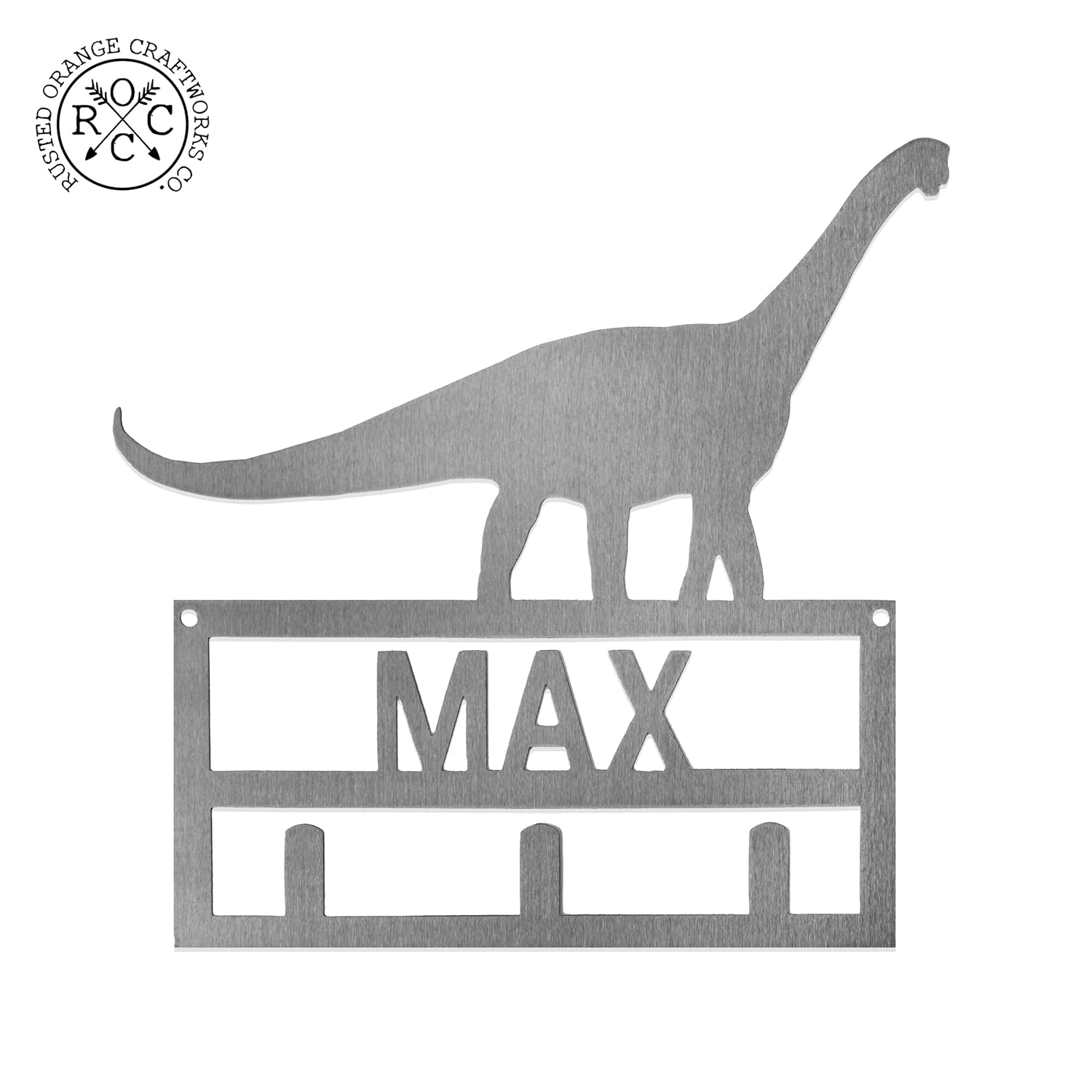 Dinosaur Signs with Hooks - Personalized with Childs Name