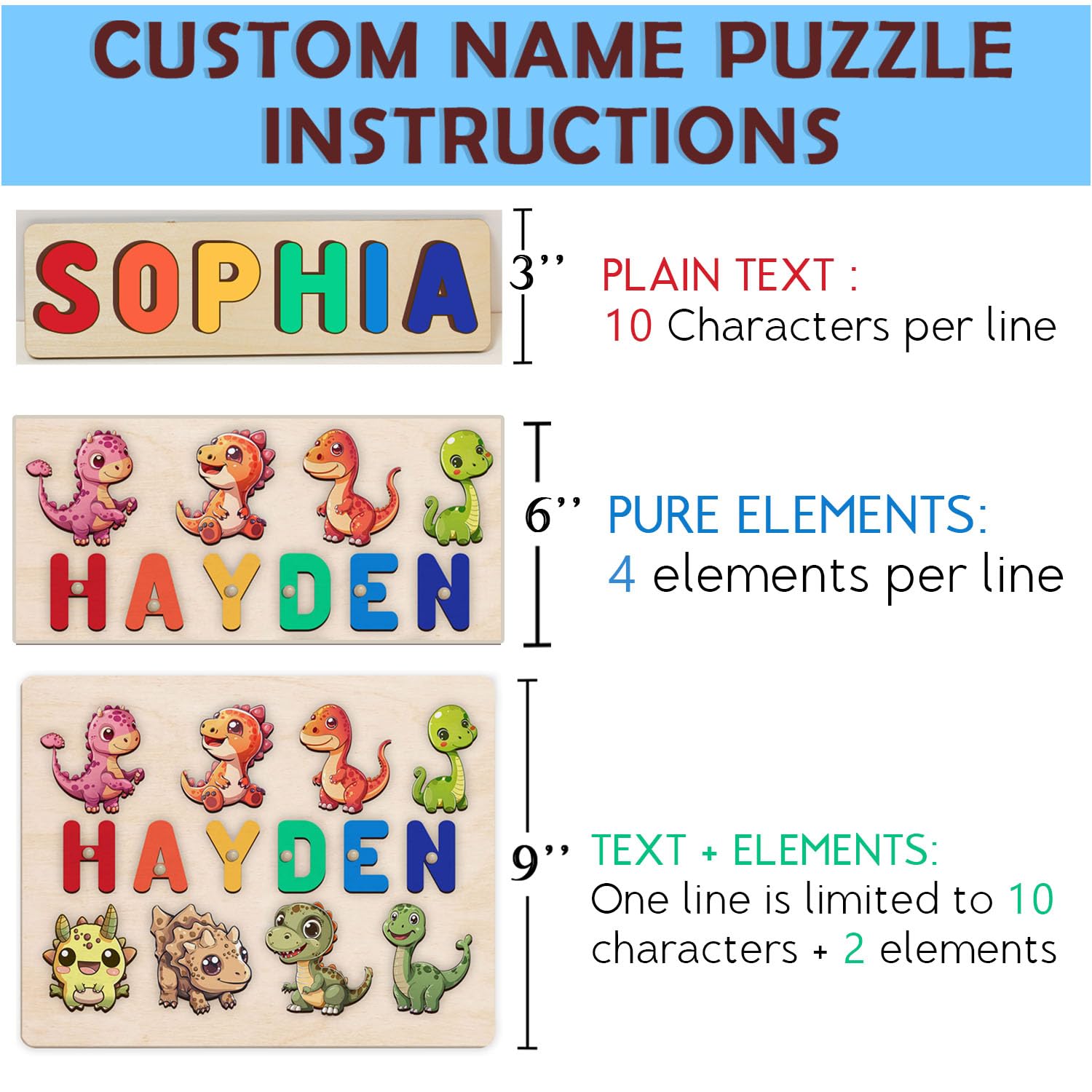 Personalized Wooden Name Puzzle for Toddlers