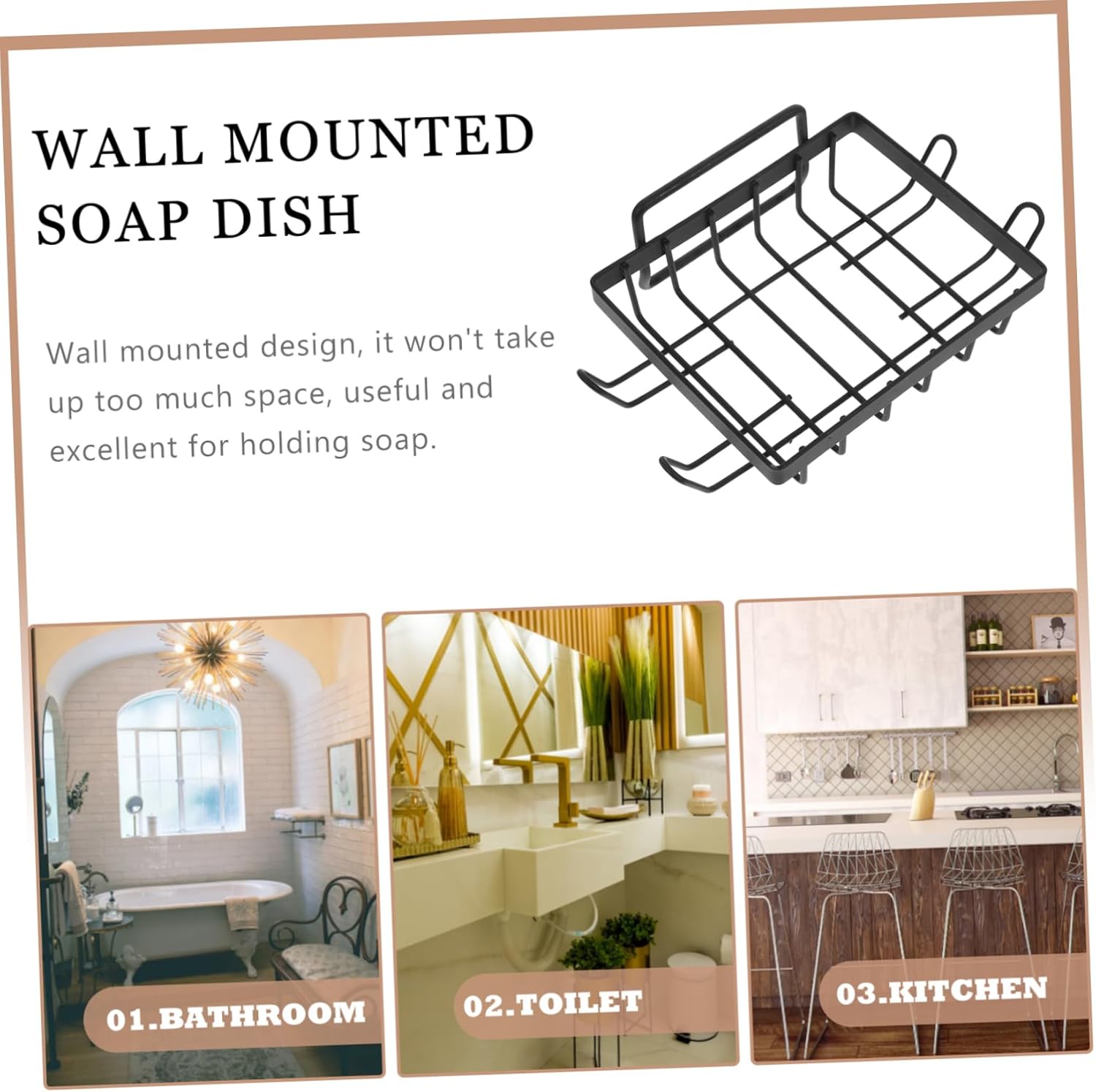 DECHOUS Heavy Duty Wall Soap Holder