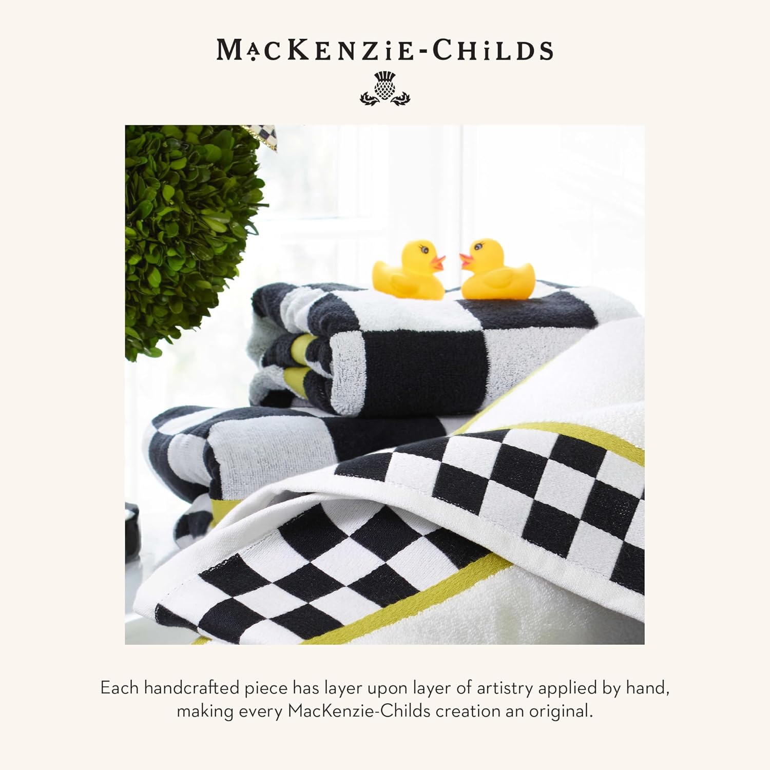 MACKENZIE-CHILDS Courtly Stripe Bath Towel