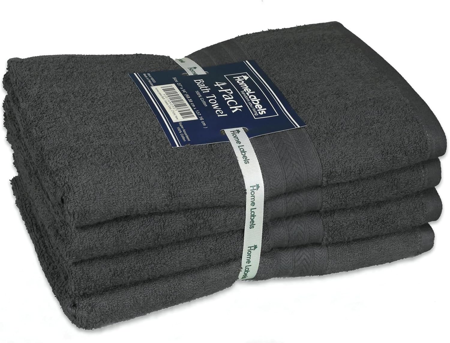 Luxury 100 Cotton Bath Towels Set of 4