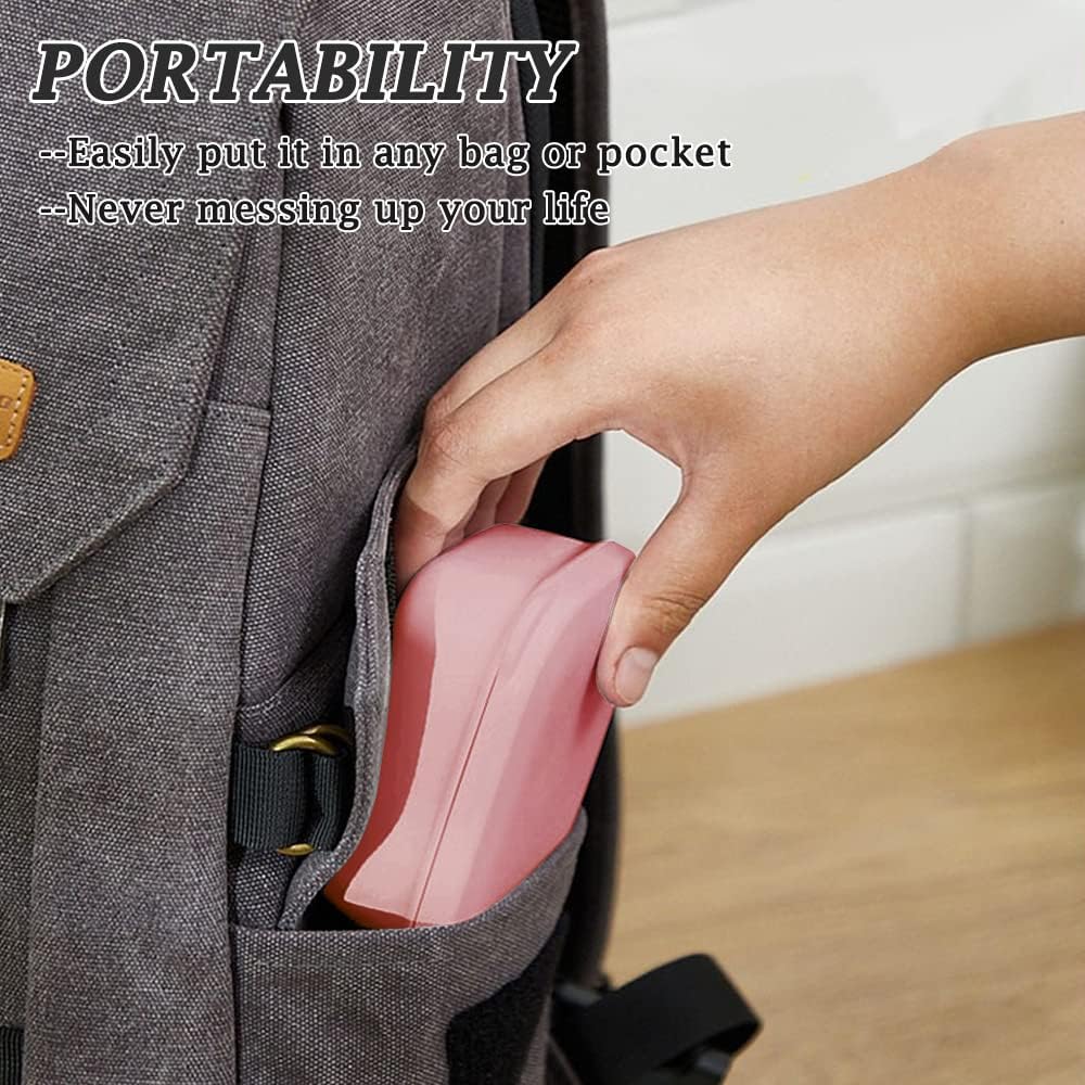Traveling Soap Holder with Leak-Proof Lid and Drainage Layer Pink