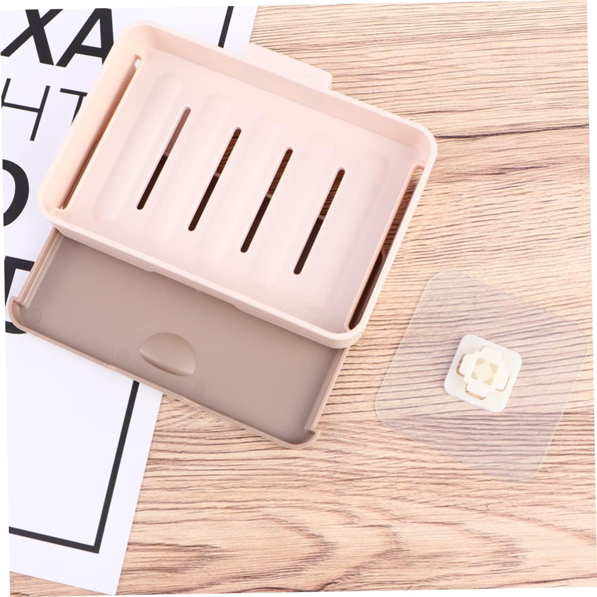 Amosfun Wall-Mounted Drain Proof Soap Dish Holder