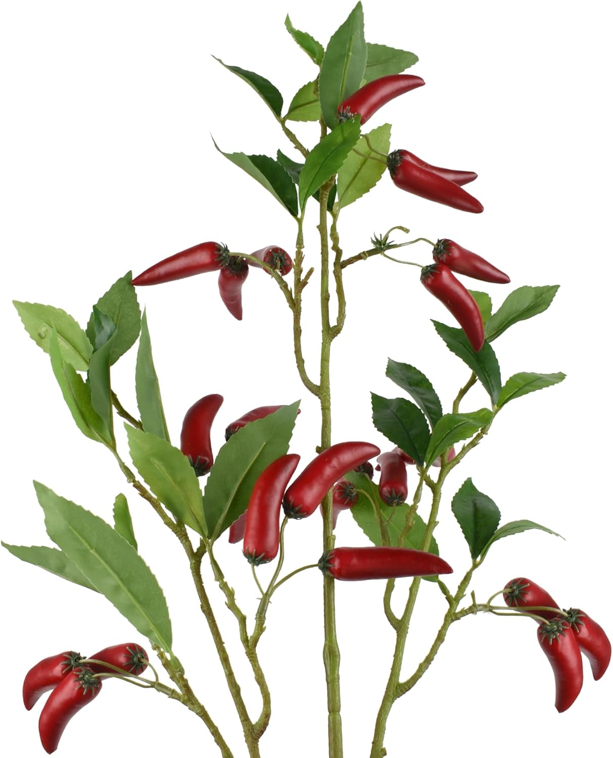 LUEYAO Artificial Chili Pepper Stem for Vase Decor