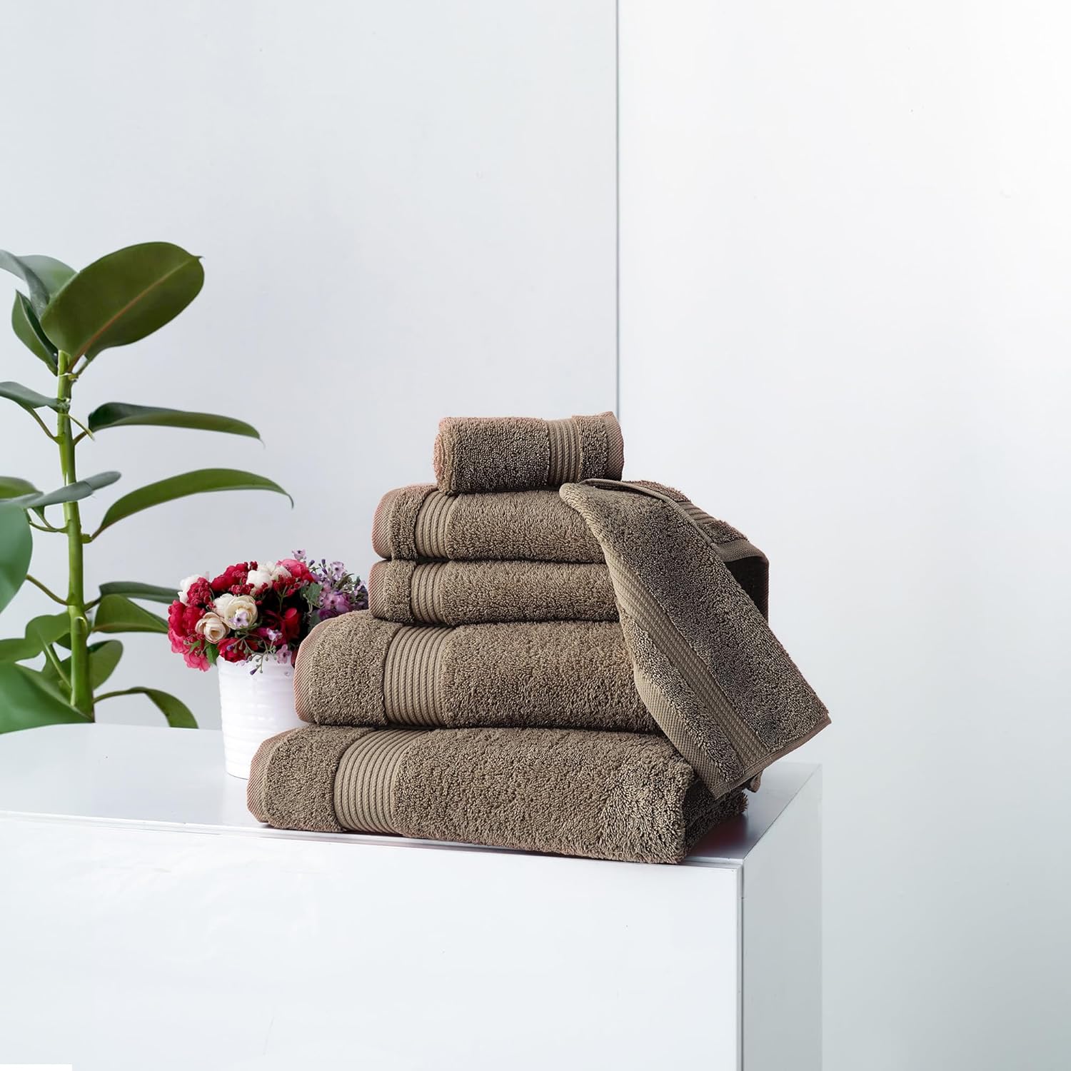 Classic Turkish Towels CTT - 6 Piece Luxury Set 100 Turkish Cotton