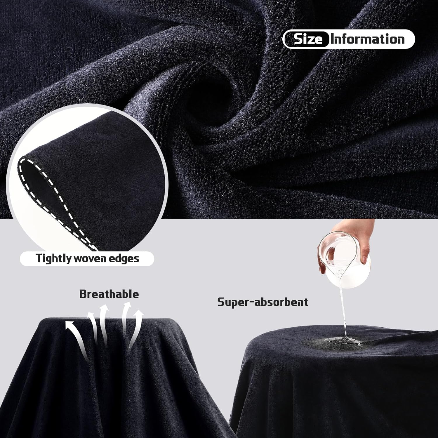 Mixweer 24 Piece Oversized Microfiber Towel Set