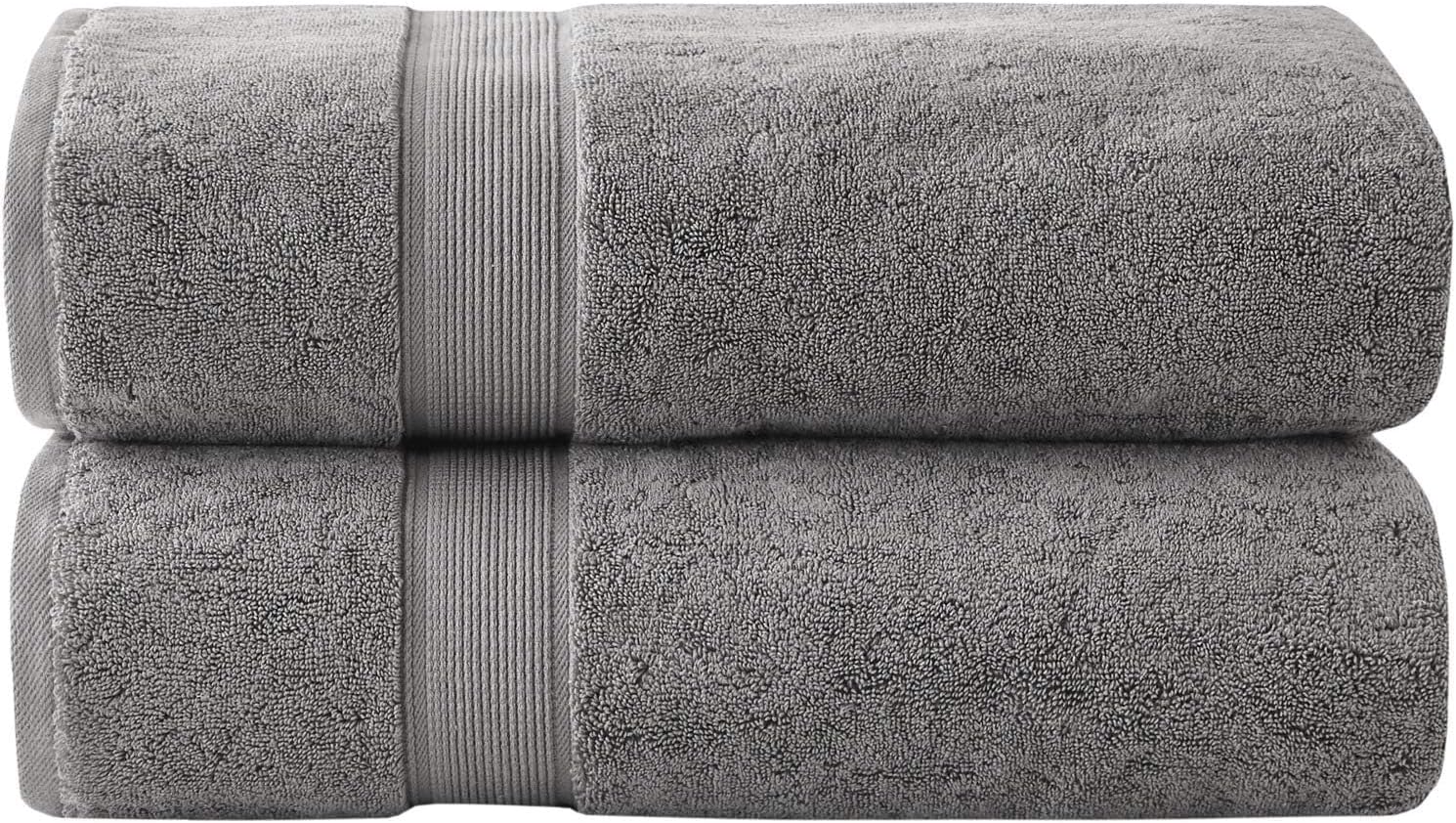 Madison Park 800GSM Bath Towel Set 2 Pack Grey 1