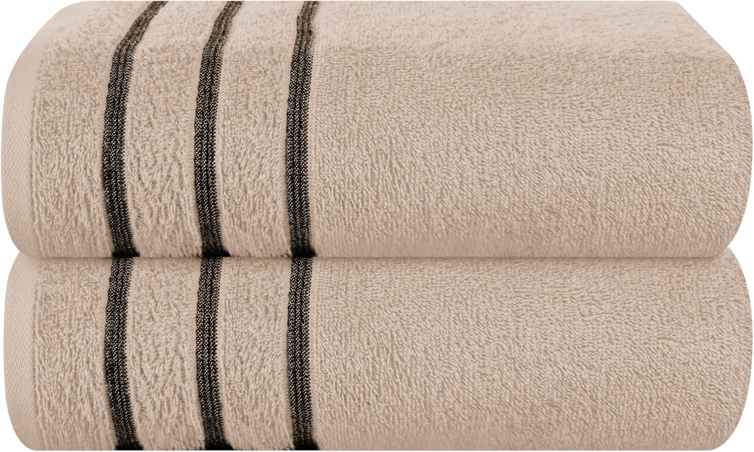 MyOwn Cotton 2 Pack Oversized Bath Towel Set - Tan 1