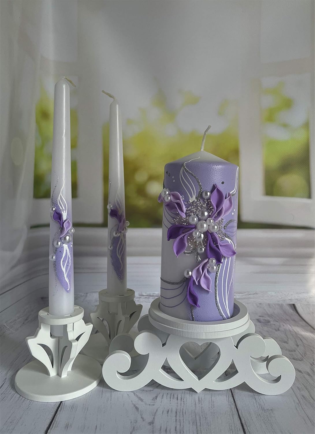 Magik Life Unity Candle Set - 6 Pillar 2 Taper Candles