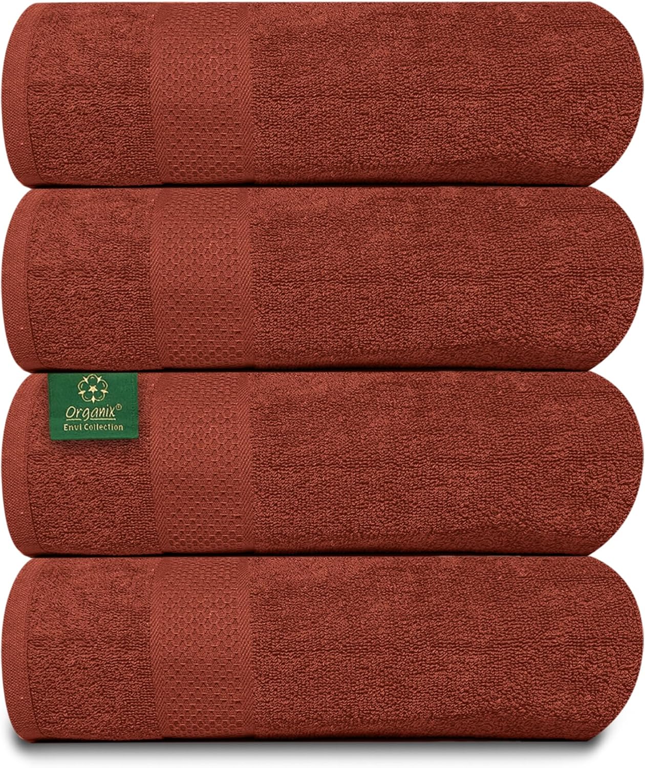 Organix 100 Recycled Cotton Bath Towel Set Brown