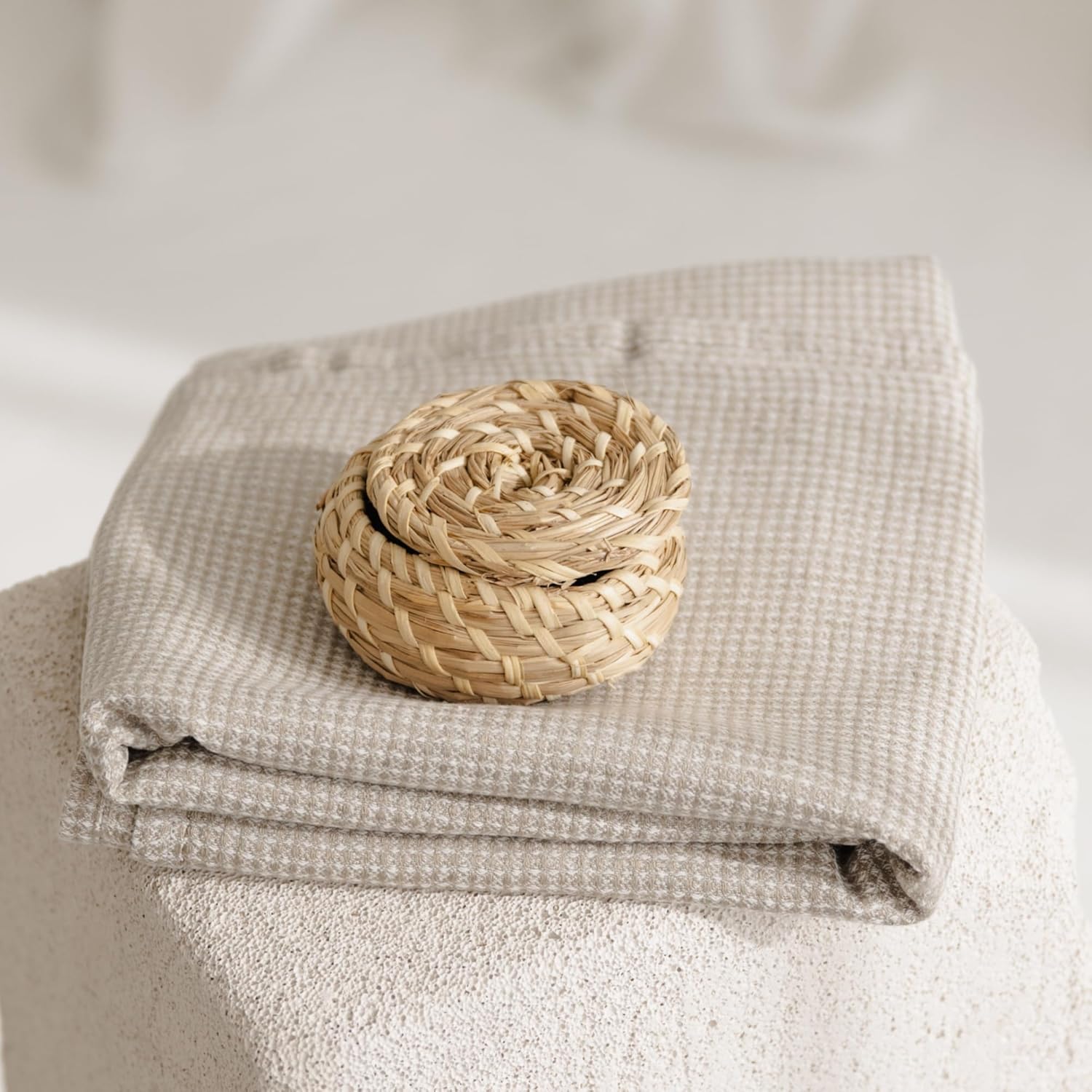 Natural Flax Linen Bath Towel - Quick Drying Soft Fabric