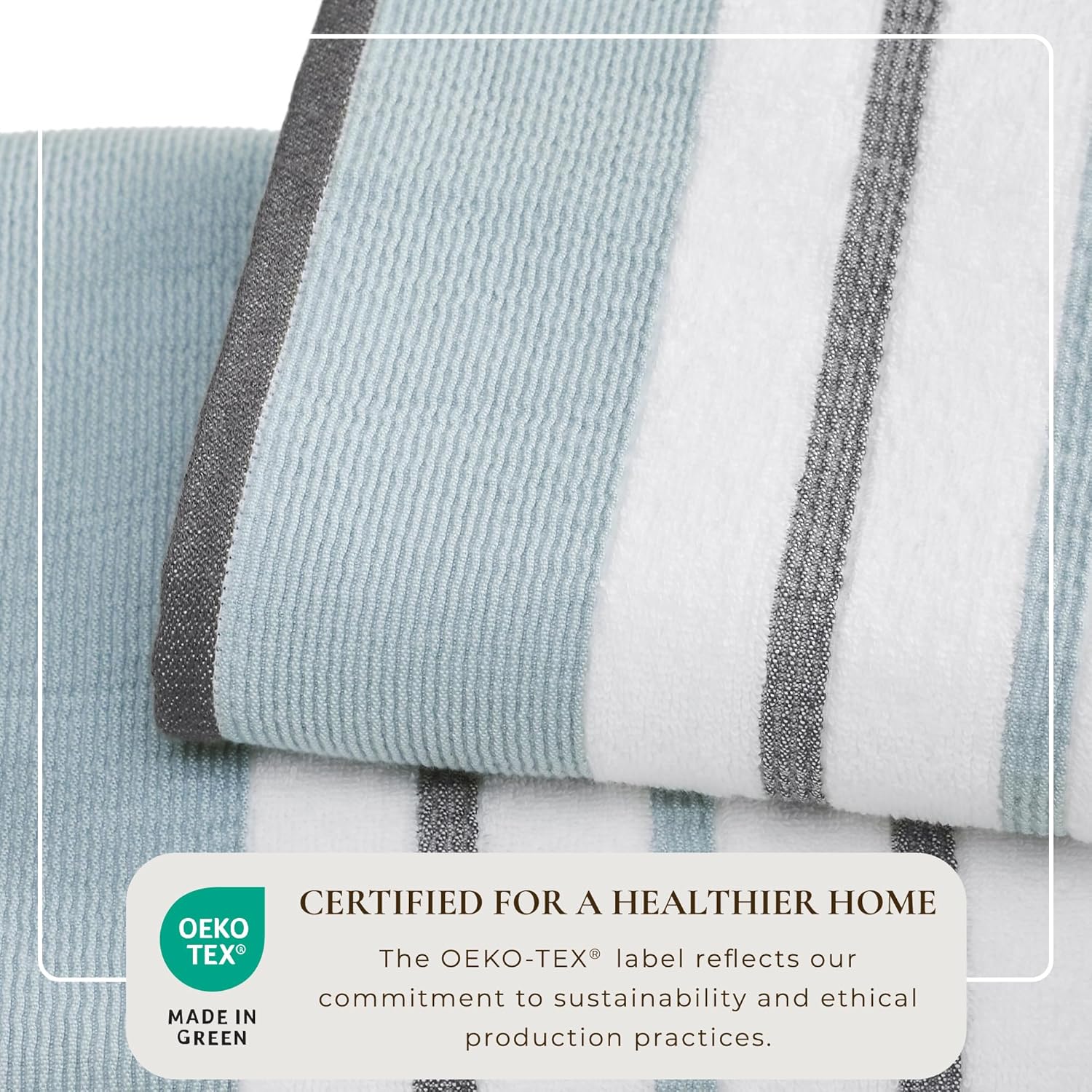 Great Bay Home Decorative Bath Towel Set 4 Pack