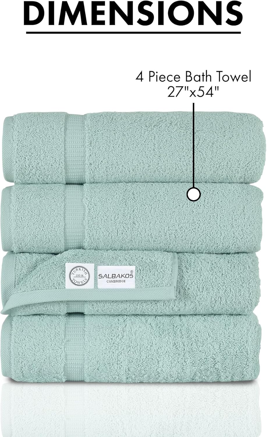 SALBAKOS Premium 4 Piece Bath Towel Set