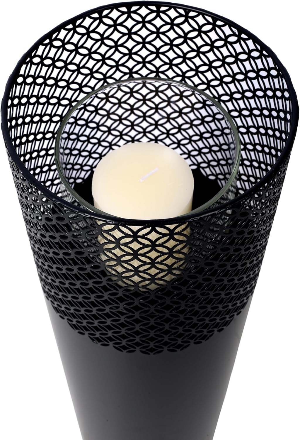 Strawberry Fairy Decorative Lantern Columns Set of 2 Black
