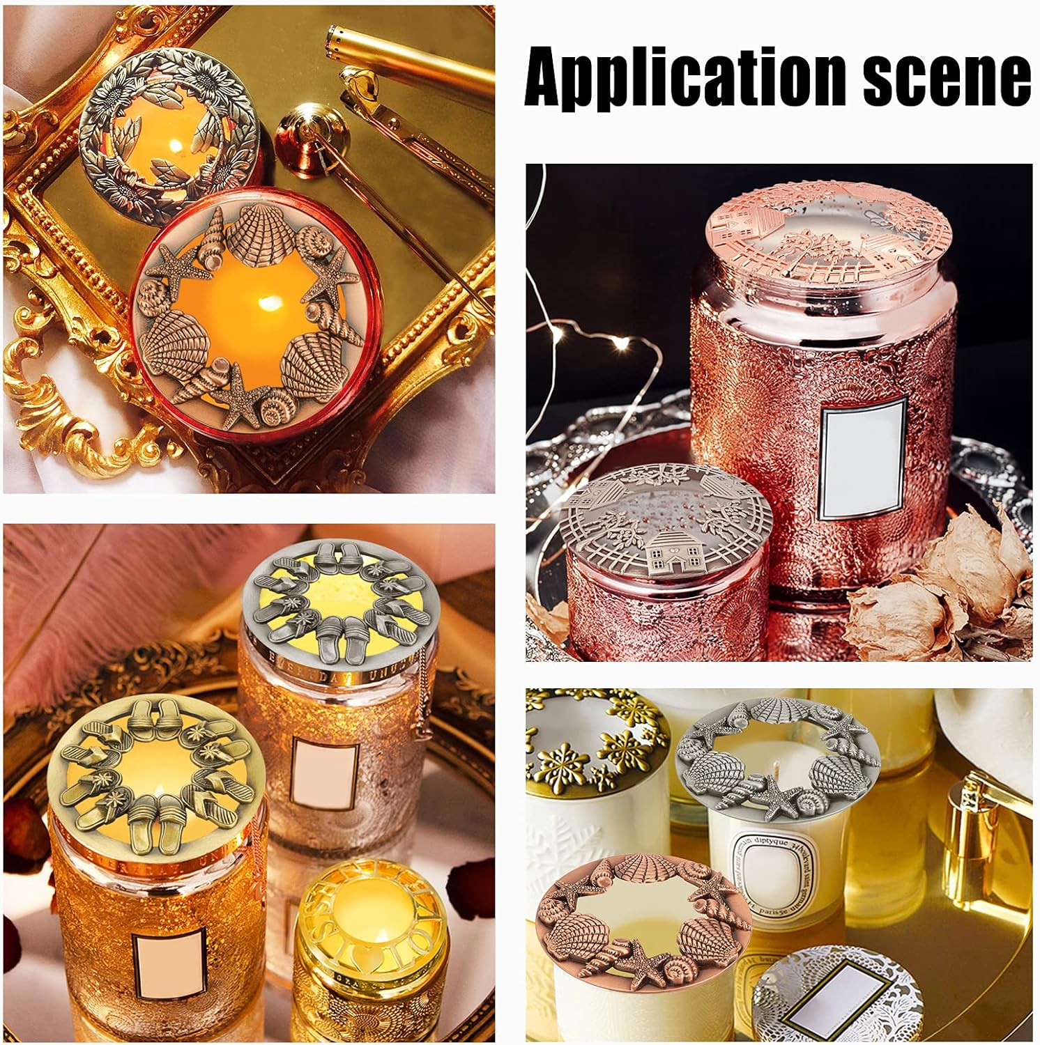 GORGECRAFT Antique House Candle Toppers for Women
