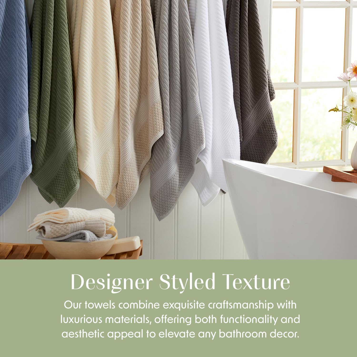 Springtree Home 100 Cotton 6-Piece Bath Towel Set