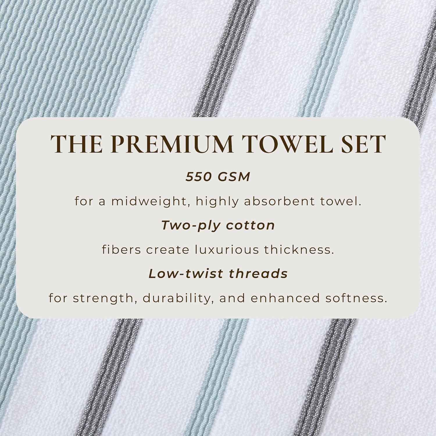 Great Bay Home Decorative Bath Towel Set 4 Pack