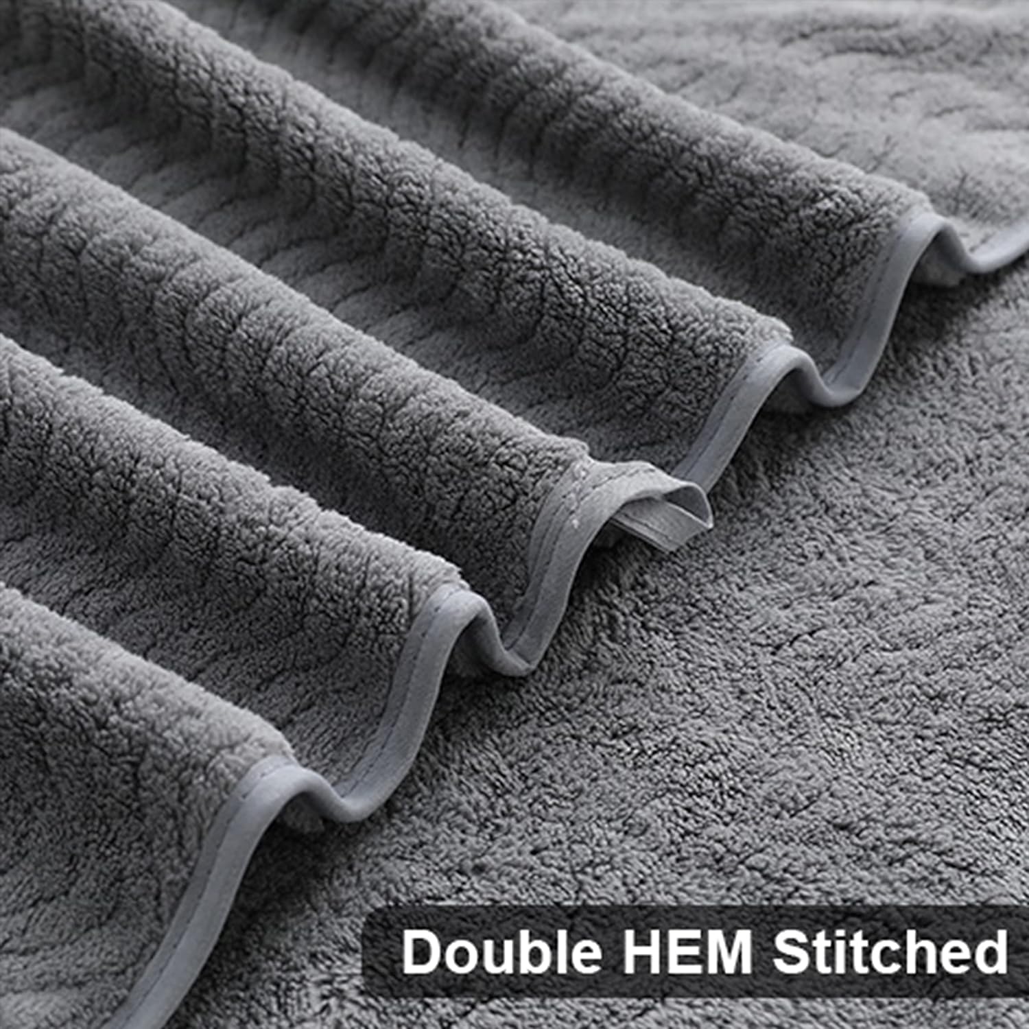 Smuge Ultra Soft Microfiber Bath Towel Set of 4