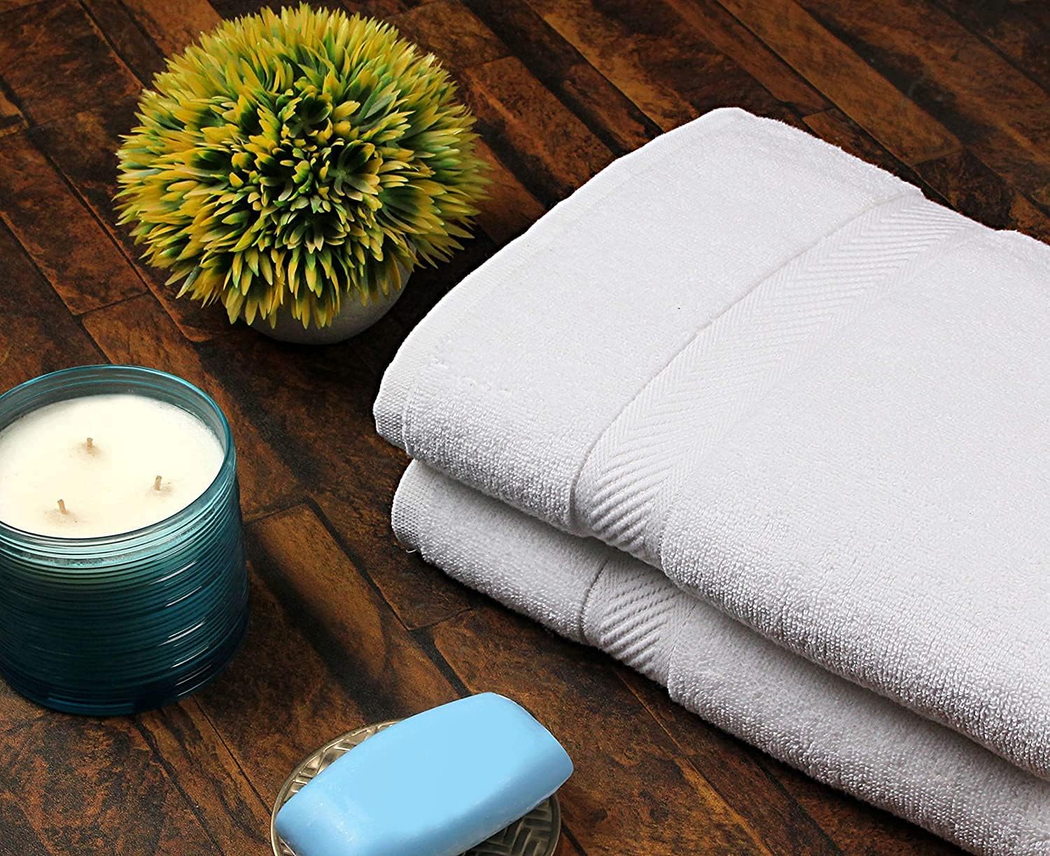SIMPLI-MAGIC Bath Towel Set 6-Piece 24x46 White