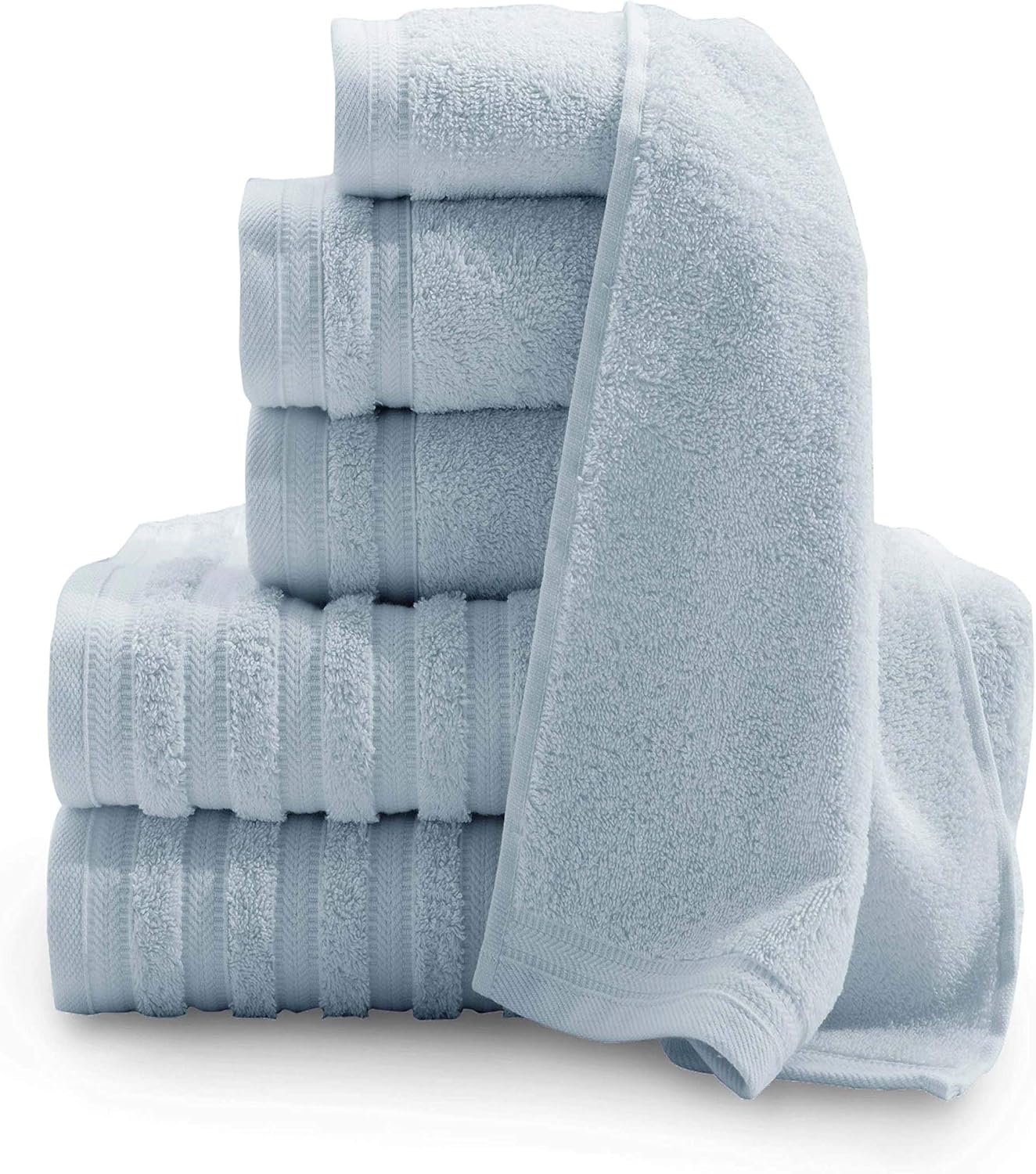 Baltic Linen Luxury Towel Set 6-Piece Light Blue