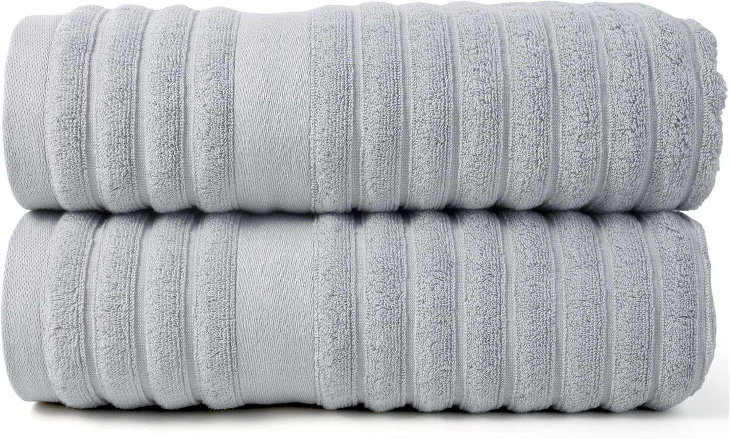 Jacquotha Light Grey Bath Towels 2 Pack