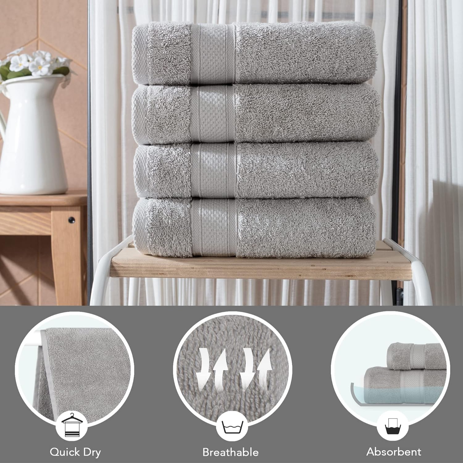 NOVA Luxury Linen Hotel Quality Towel Set