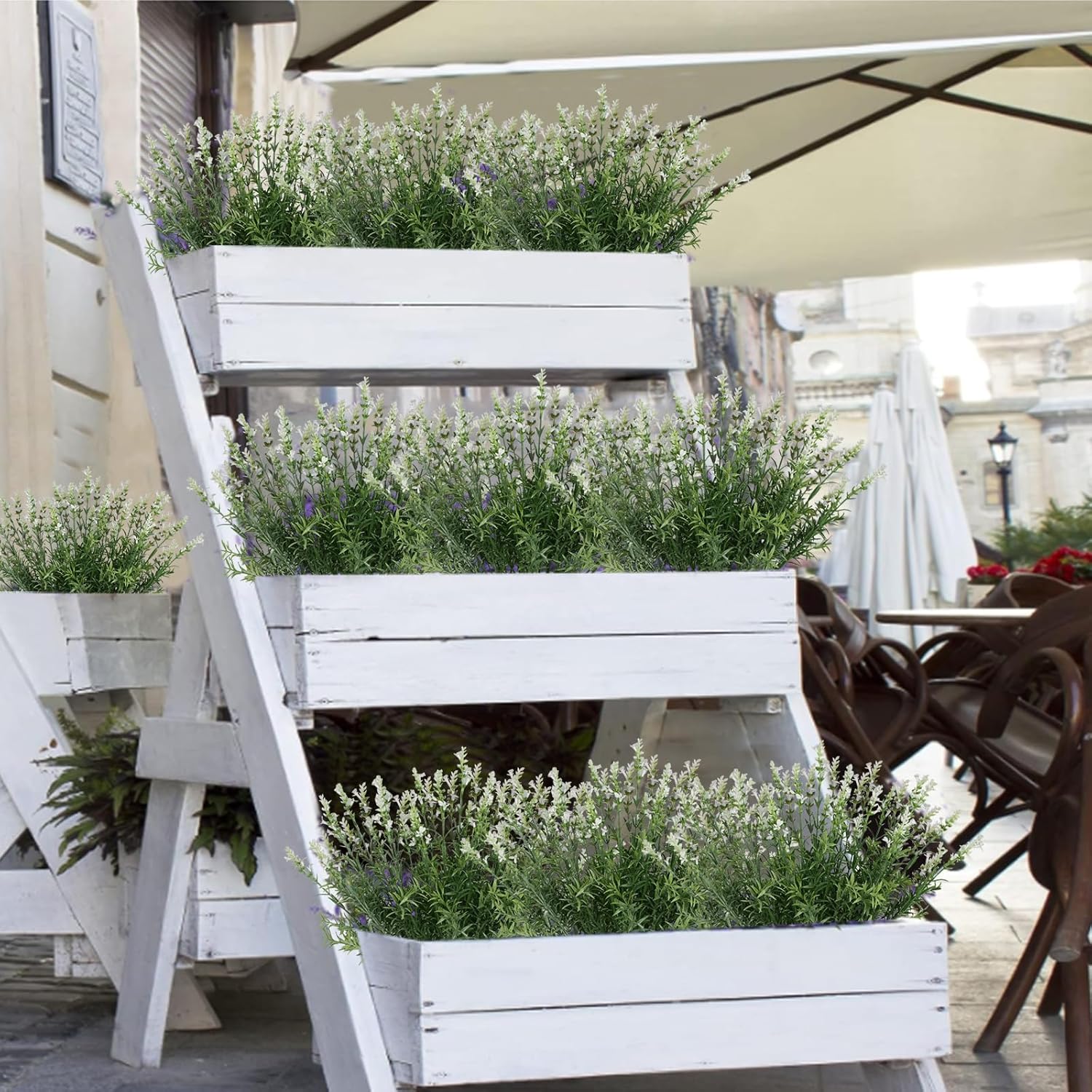 ZeKonan Artificial Lavender Flowers 6 Bundles 17 Each