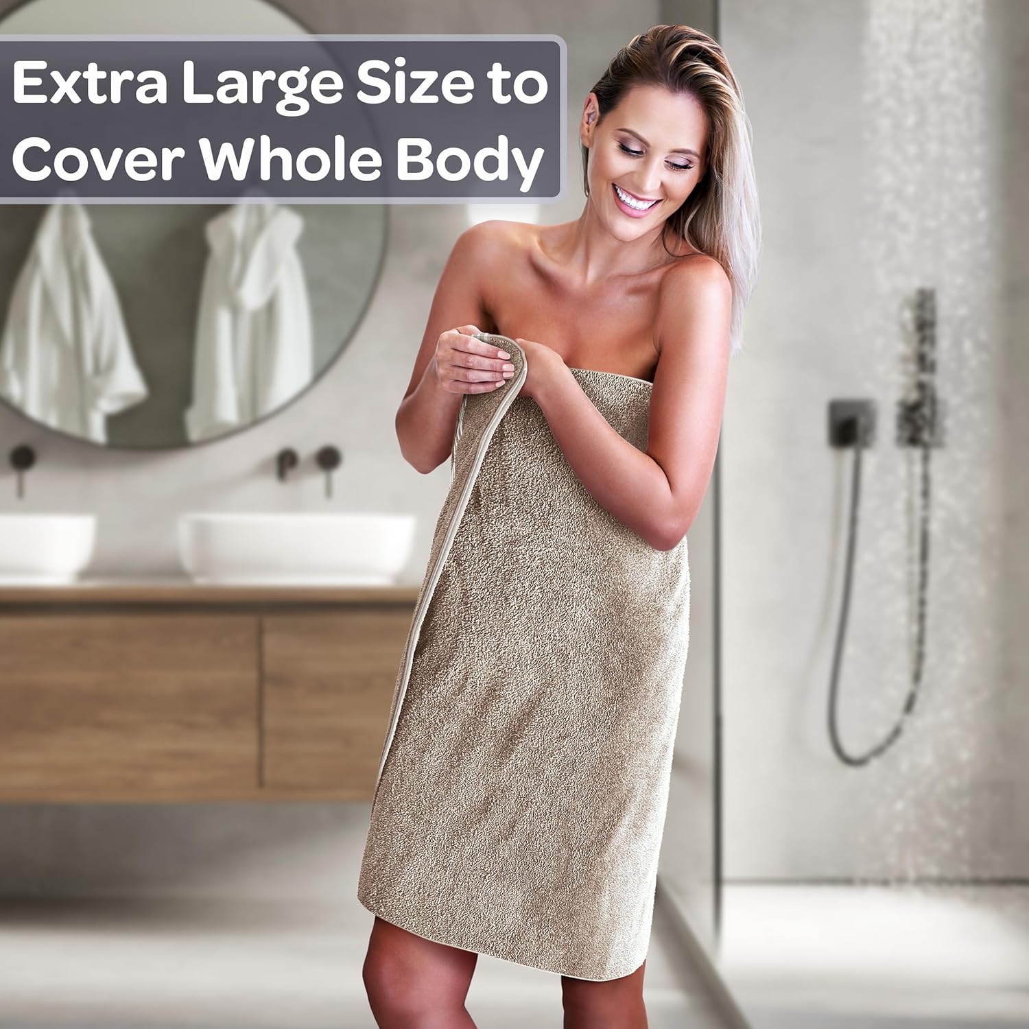 Lavish Home Bath Towels Set of 2 - 35x70in