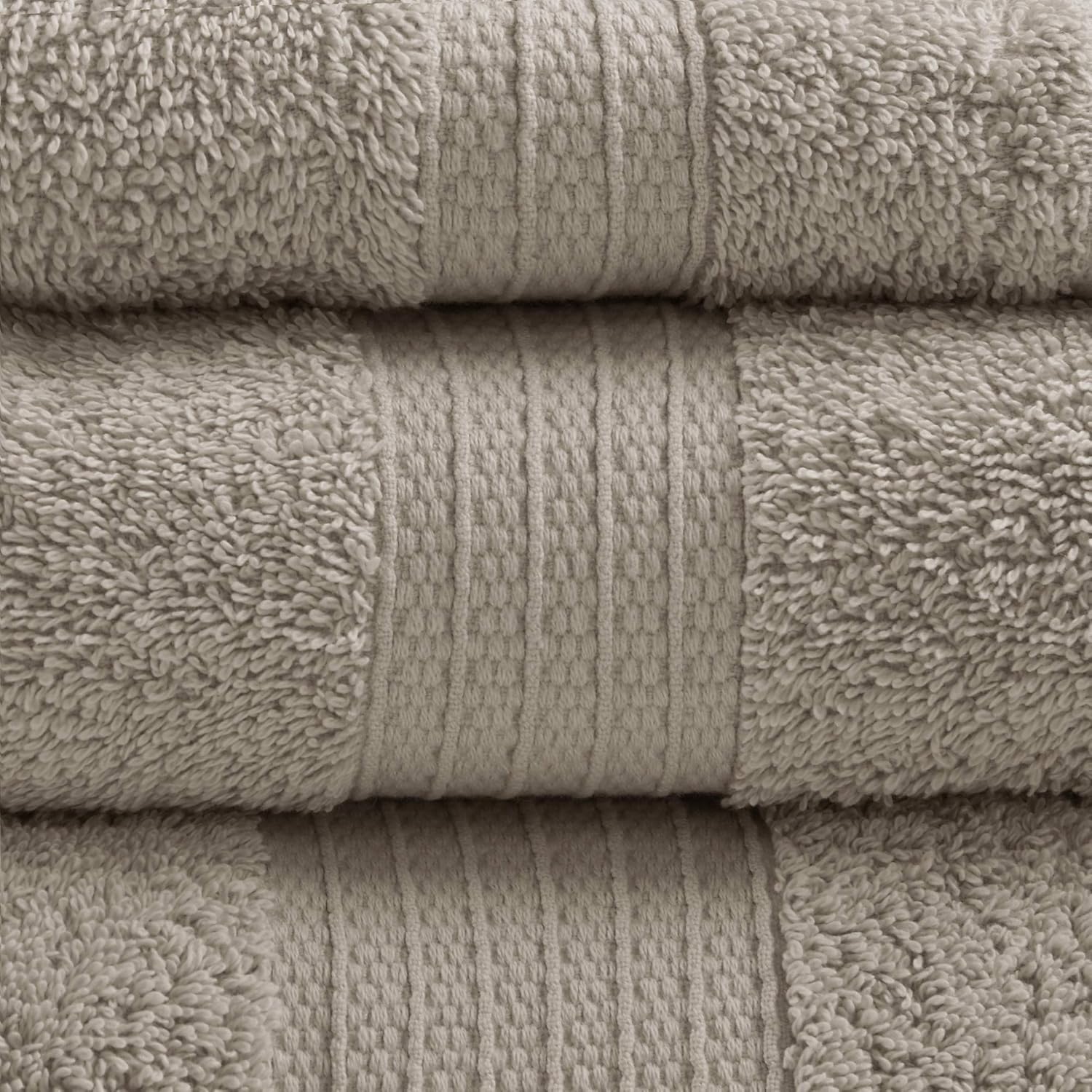 Madison Park Organic Cotton Towel Set Hotel Quality Tan