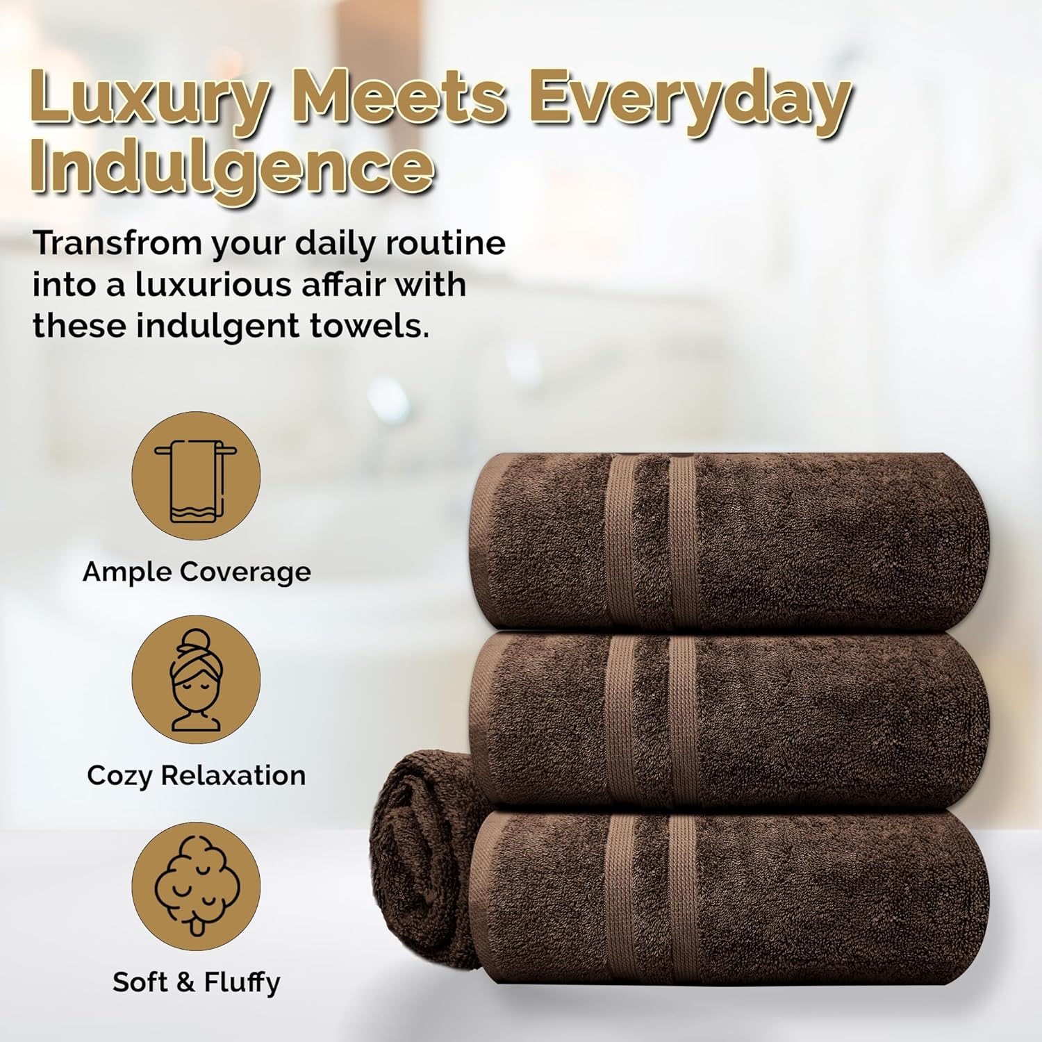 Organix Egyptian Cotton Bath Towel Set - 4 Piece 550 GSM