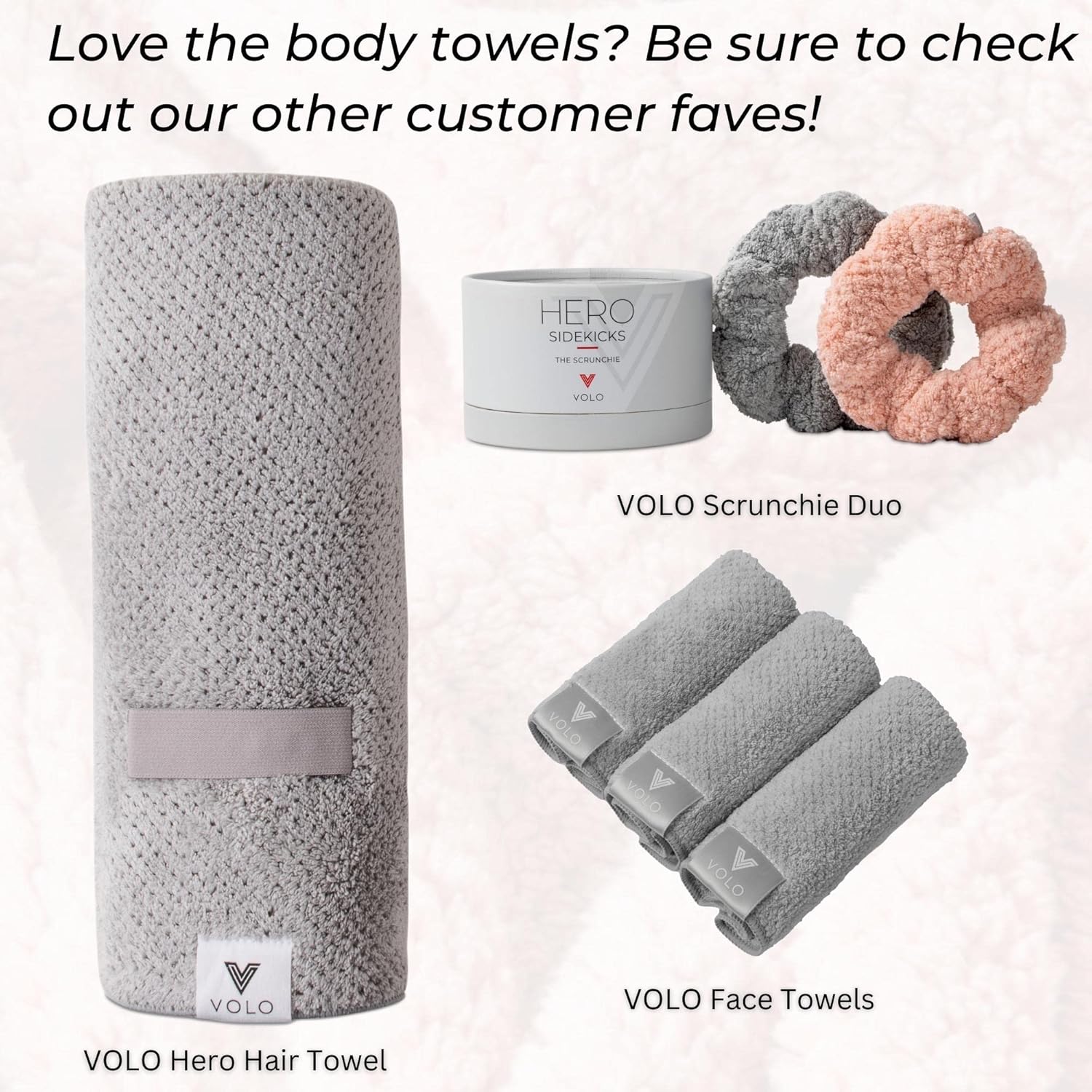 VOLO Hero Body Towel - Luna Gray Luxury Spa Towel 1