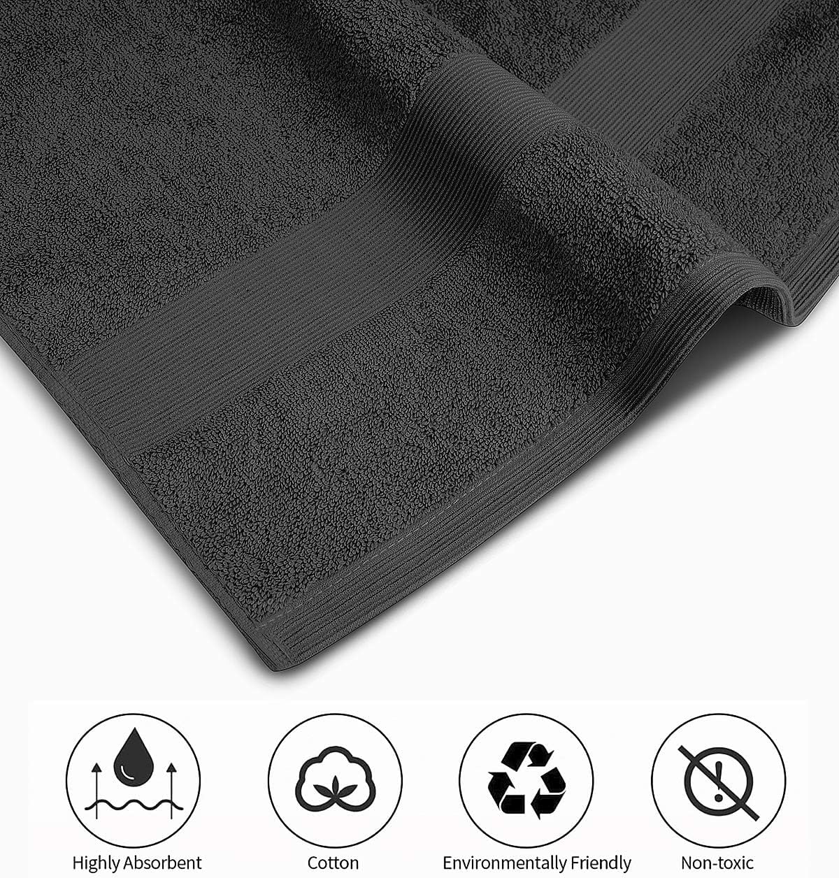 Softolle Luxury Bath Towels Set of 4 27 x 54