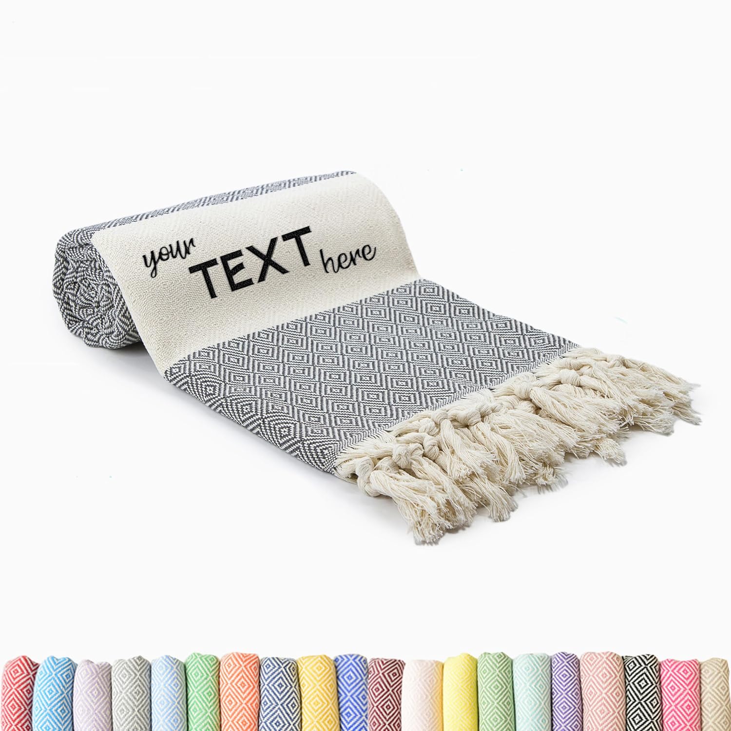 Turkish Cotton Beach Towel for Yoga Travel Kids Adults