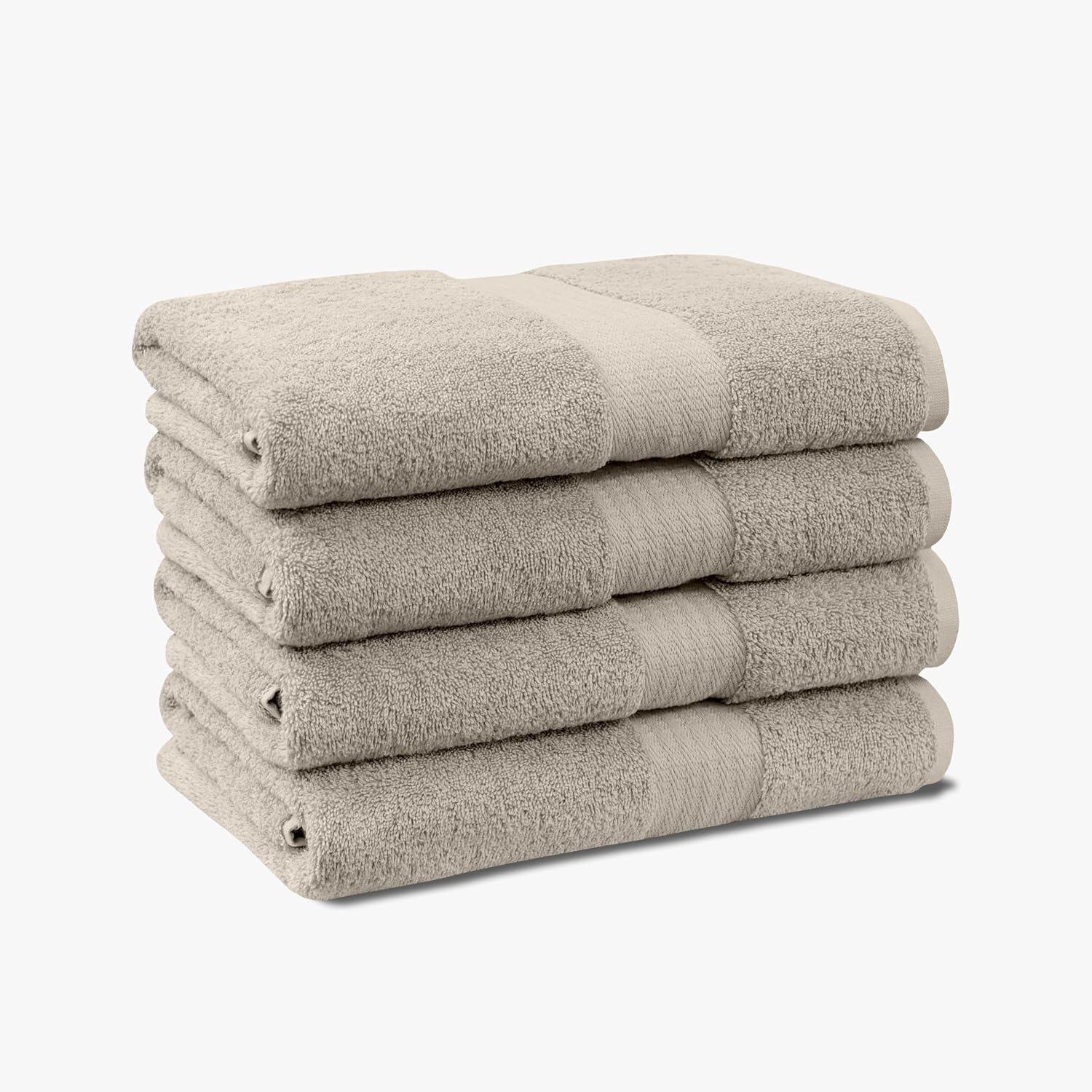 1888 Mills 4 Pack Premium Bath Towel Set Taupe