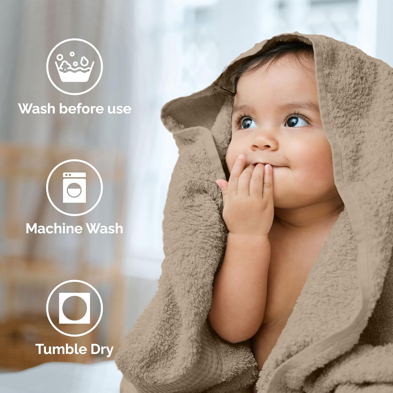 Martex Easy Living 6-Piece Bathroom Towel Set Soft Fluffy Quick-Dry Towels