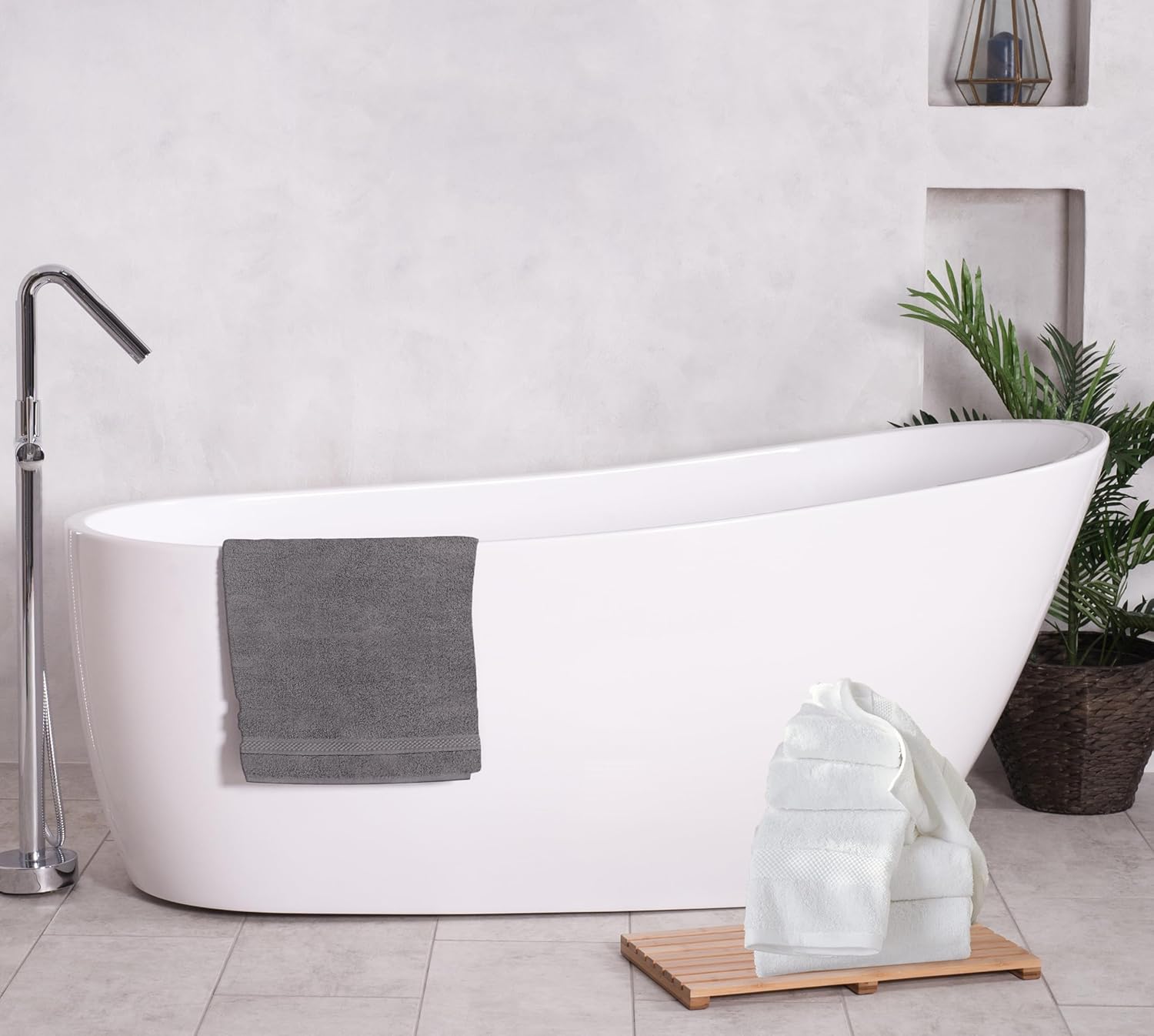 A1 Home Collections Charcoal Bath Towel 500 GSM