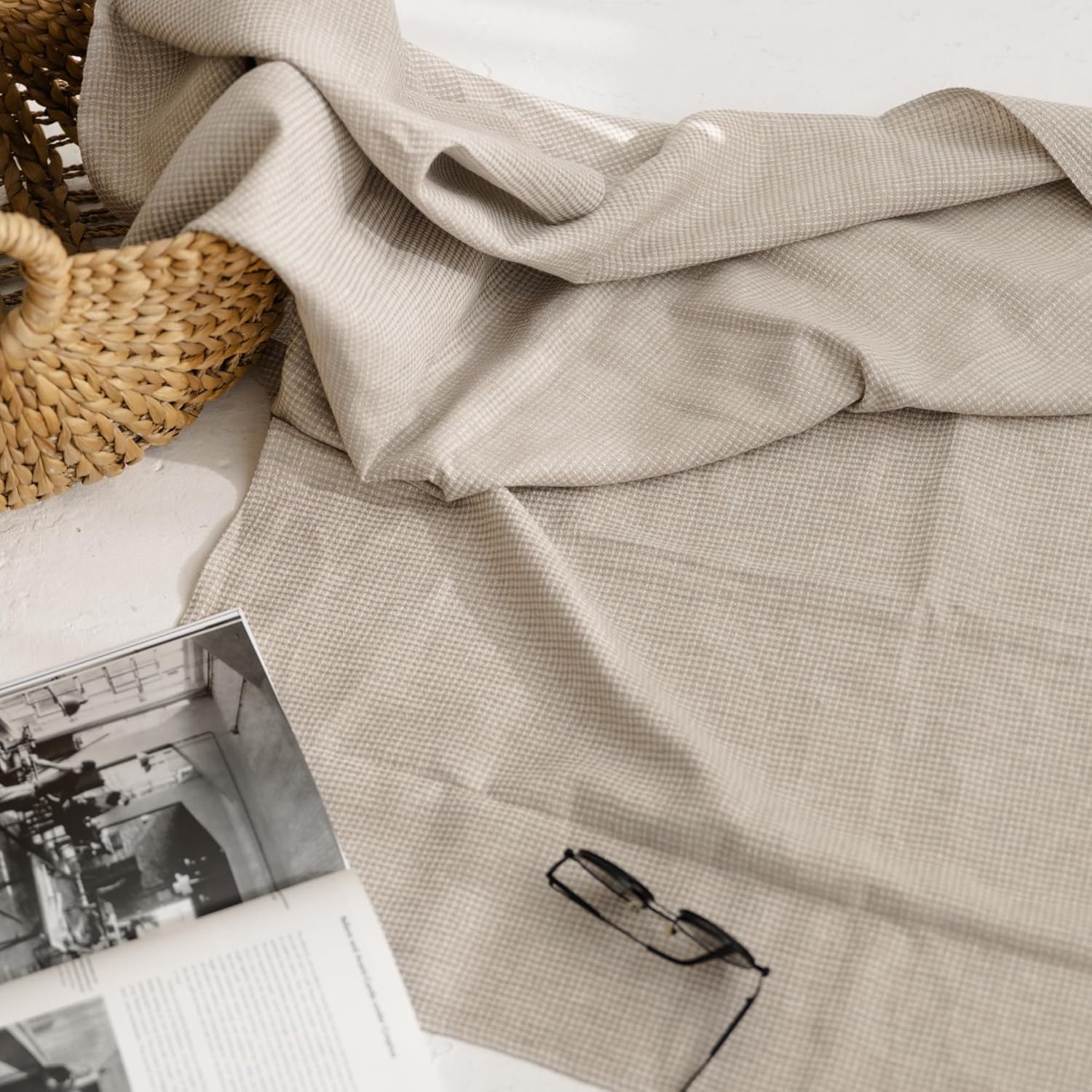 Natural Flax Linen Bath Towel - Quick Drying Soft Fabric