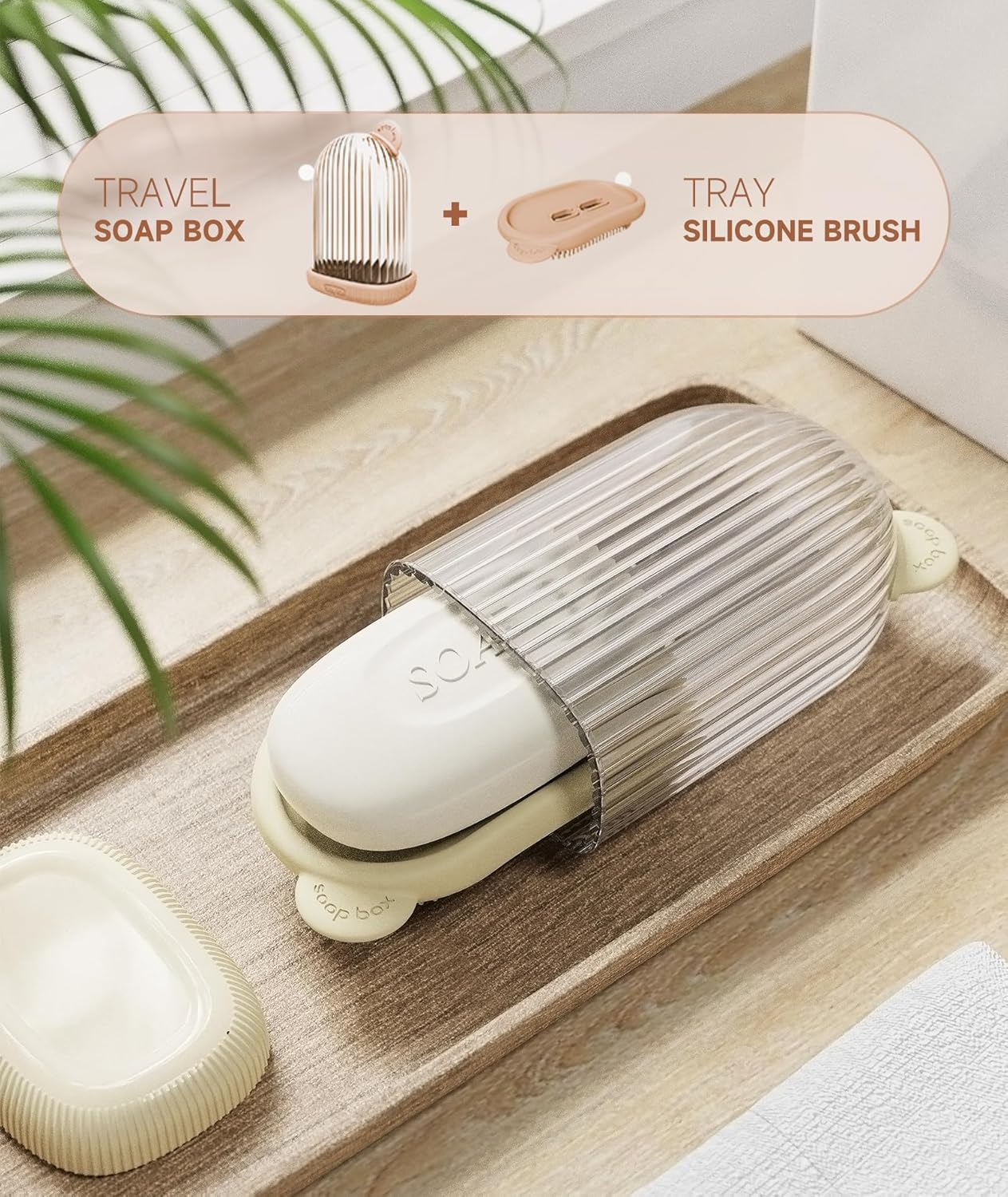 Doter Travel Soap Case with Leakproof Lid