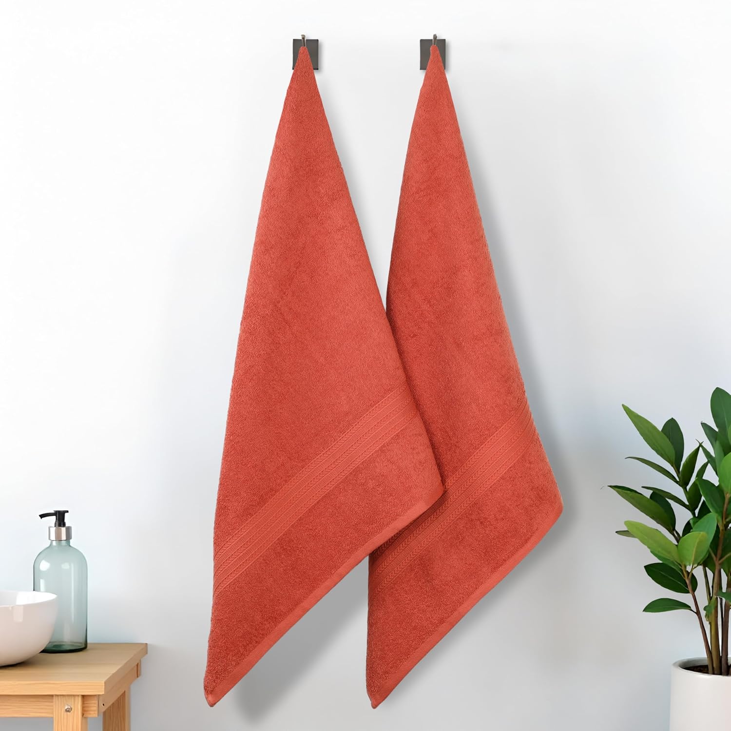 Superior Eco-Friendly Cotton 2-Piece Bath Sheet Set 1